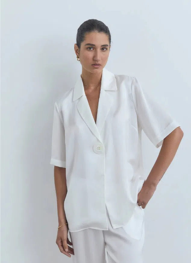 Viktoria and Woods Chorus Two-Piece Suit White Ivory Size