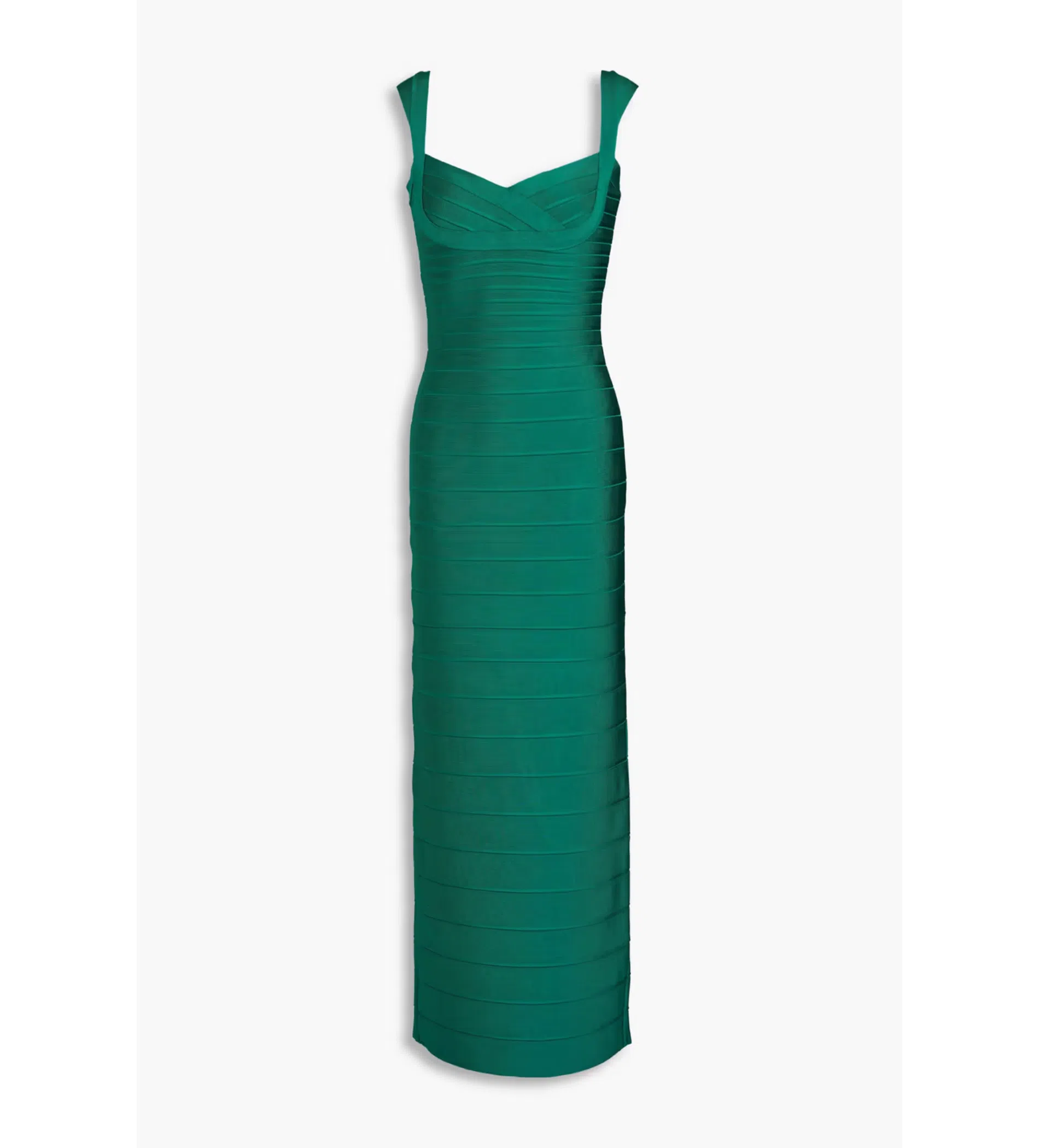 herve leger olive green dress Hervé Léger - Sequin-embellished Halterneck Bandage Mini Dress main image 1