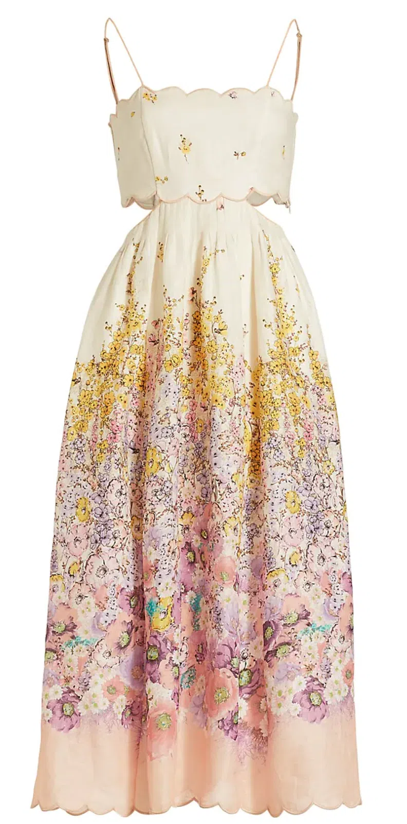 midi blue dress women Women's Multicolored-Base-Sky Blue Round Neck Short Sleeve Floral Layered  Georgette Midi Dress