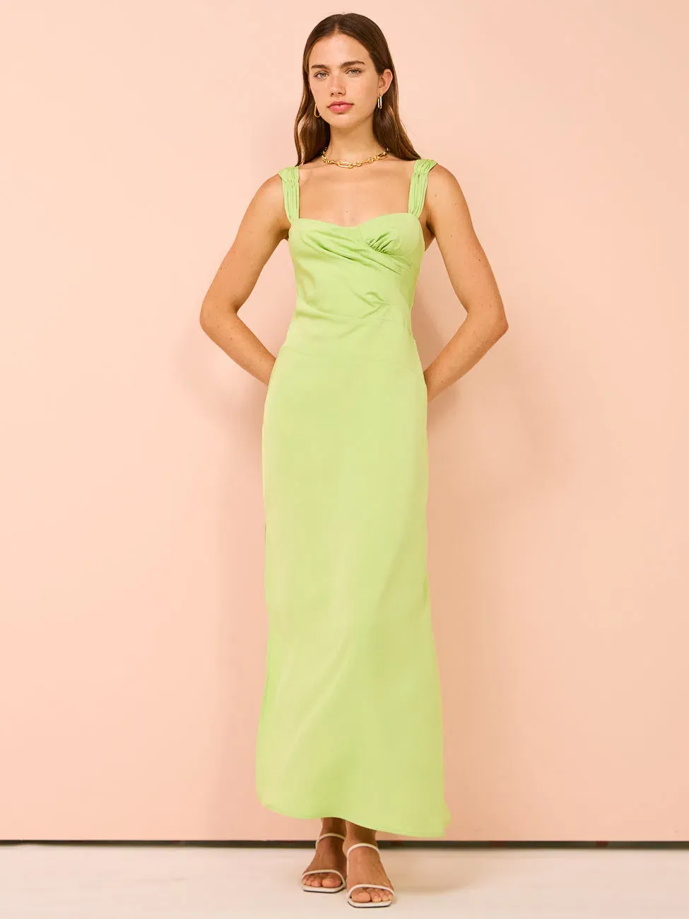 one fell swoop green dress Coco Girl Lily styles the One Fell Swoop Cassia Dress for a formal soire. , #cocoandlola