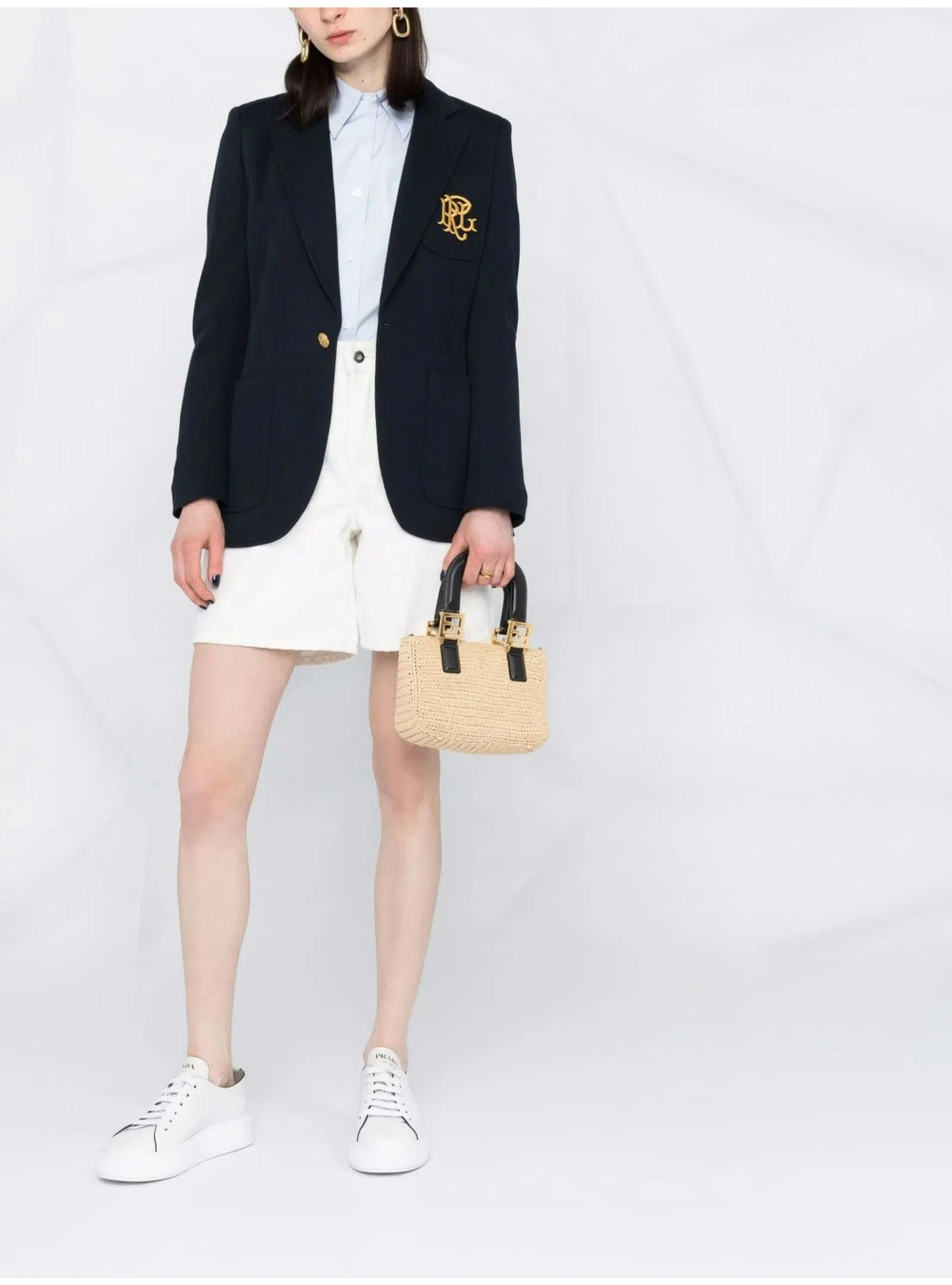 Ralph Lauren Women's Classic Blazer Blue Size Large