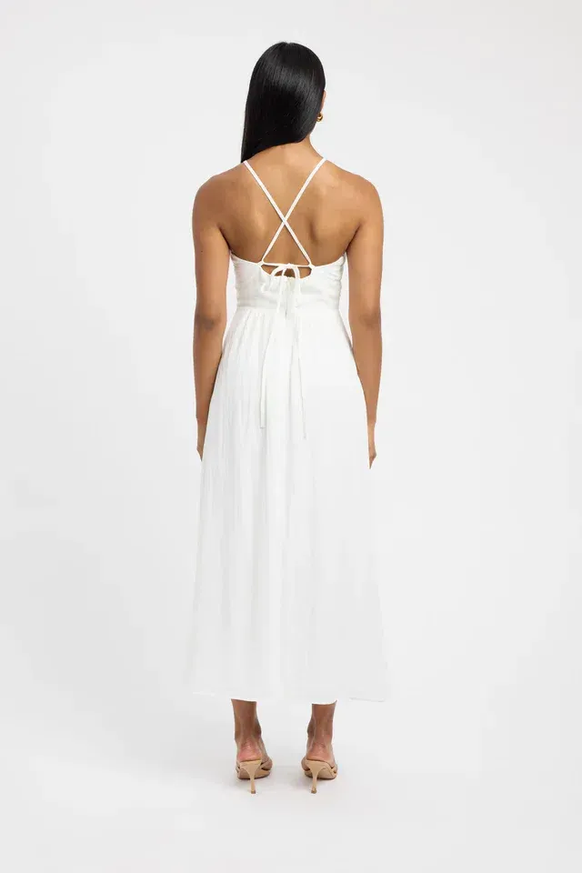 kookai white halter dress Kookai Tahiti Tied Dress White Size 6