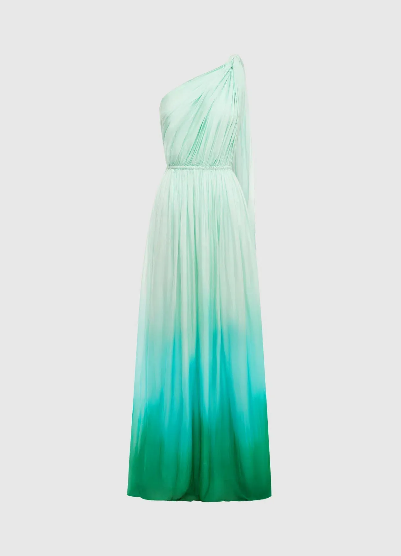 leo lin ombre dress Leo Lin Ombre Pink Silk Blend Tie Neck Detail Belted Midi Dress S Leo Lin