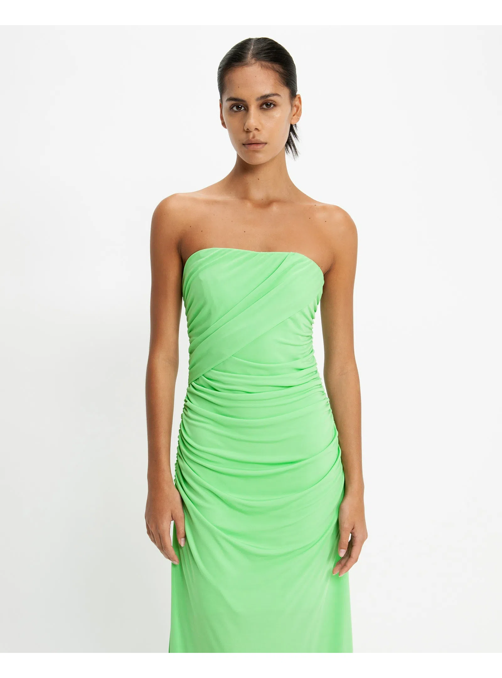 Cue Jersey Bandeau Gown Summer Green Size AU 10 | The Volte Cue Jersey Bandeau Gown Summer Green Size AU 10 | The Volte