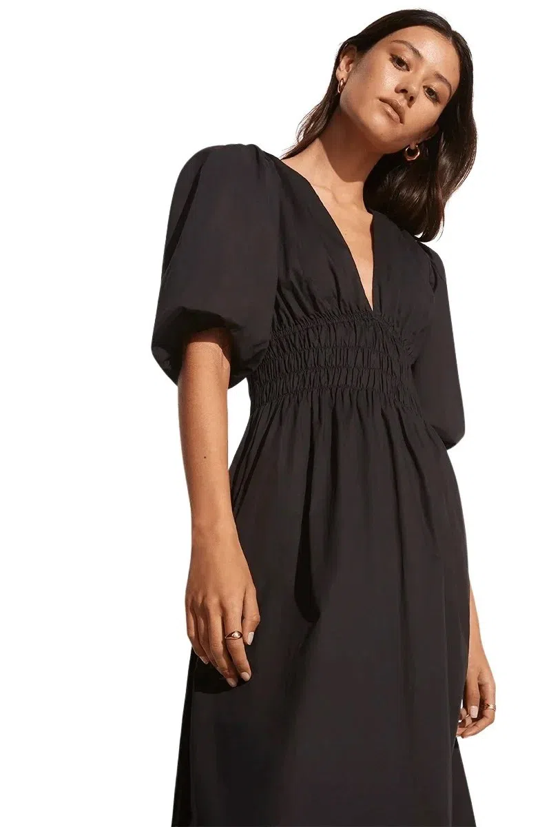 knee length dresses for ladies Cherry Tomato Agnata Midi Dress main image 0