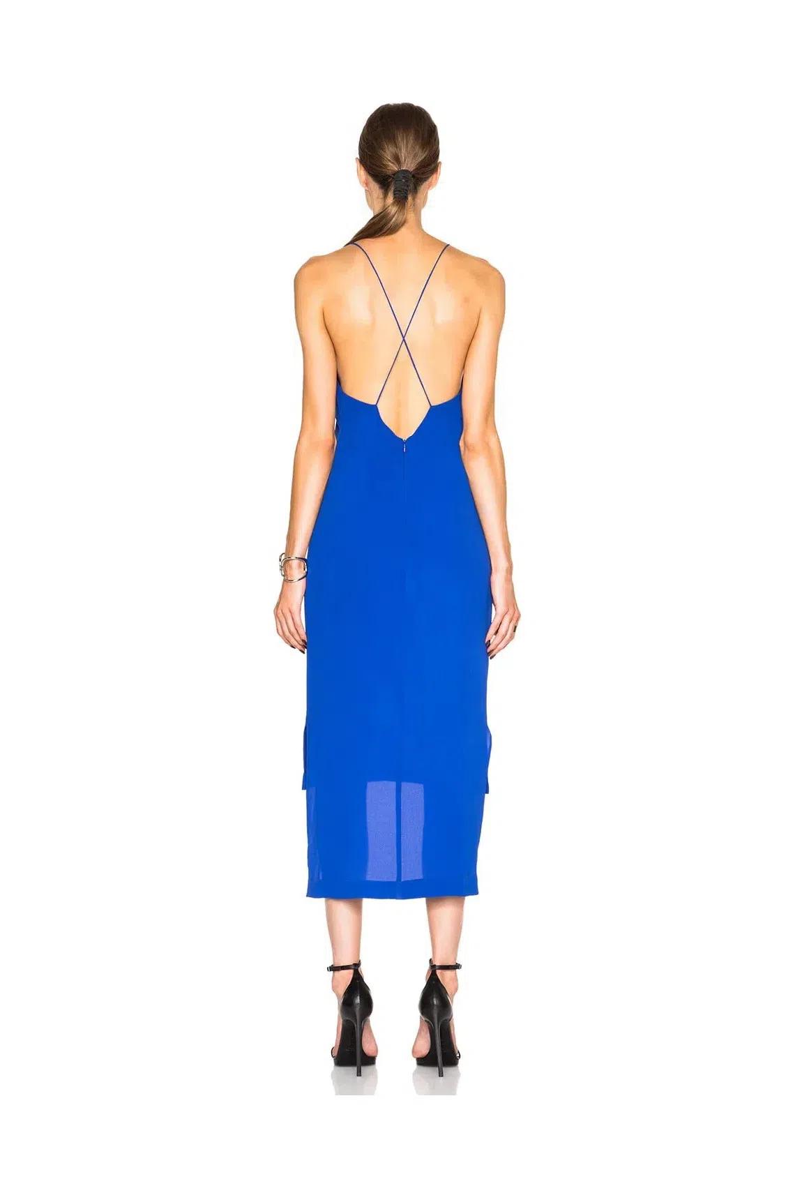 Dion Lee Fine Line Cami Slip Dress in Cobalt Blue Size 8 | The Volte