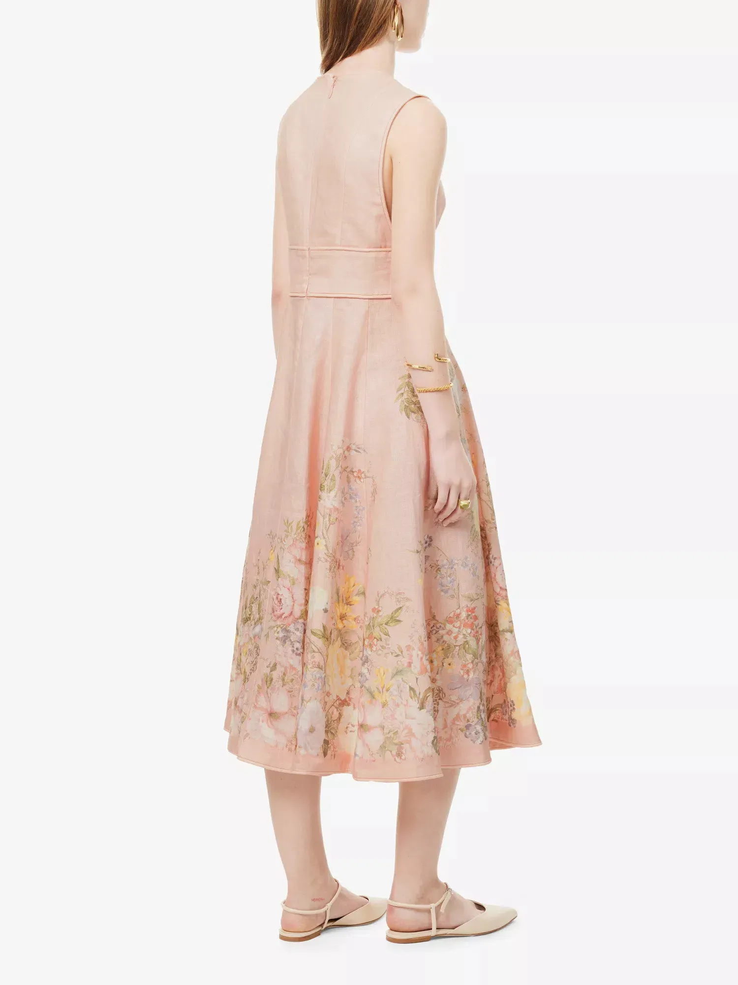 zimmermann waverly plunge midi dress BNWT Zimmermann Waverly Plunge Midi Dress Size 0
