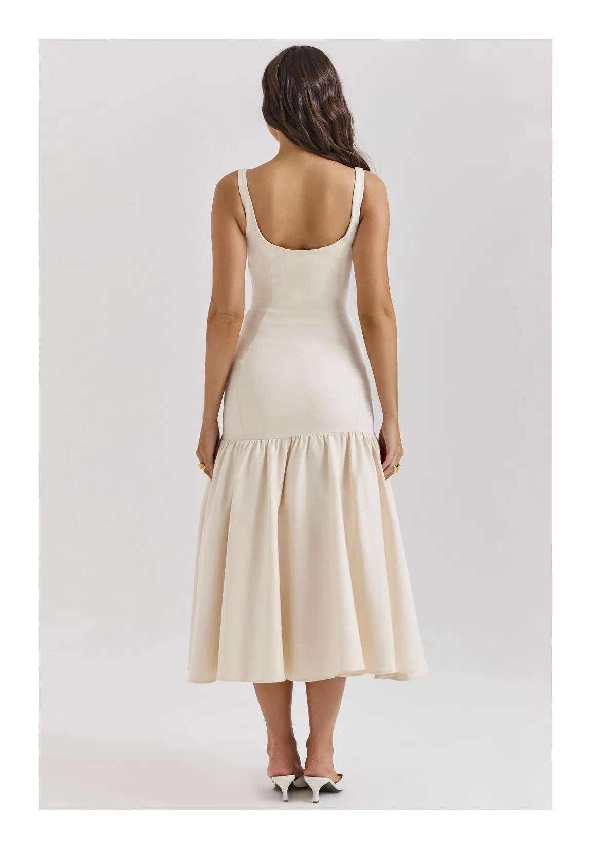 green emerald velvet dress House Of CB Seren Dress Vintage Cream