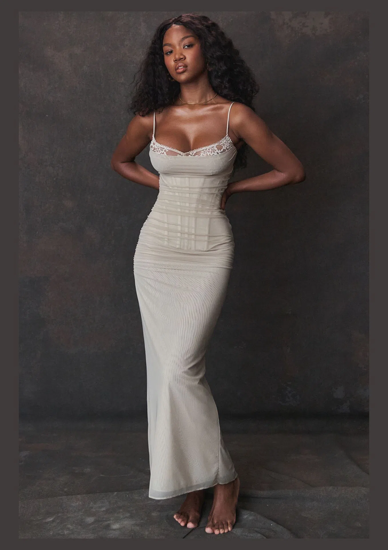 House of CB Nalini Maxi Dress Sand Size XS AU The Volte