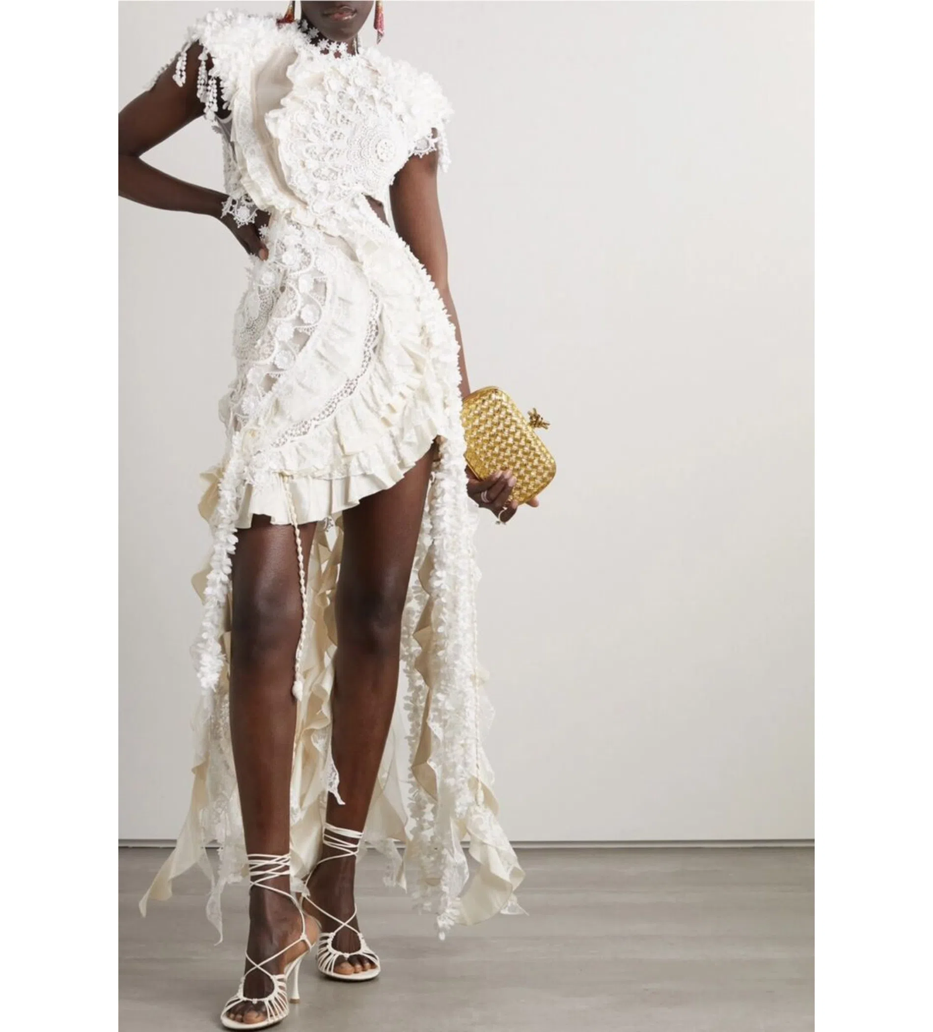 cocktail dress with lace sleeves Marchesa Notte Cocktail Dress main image 1