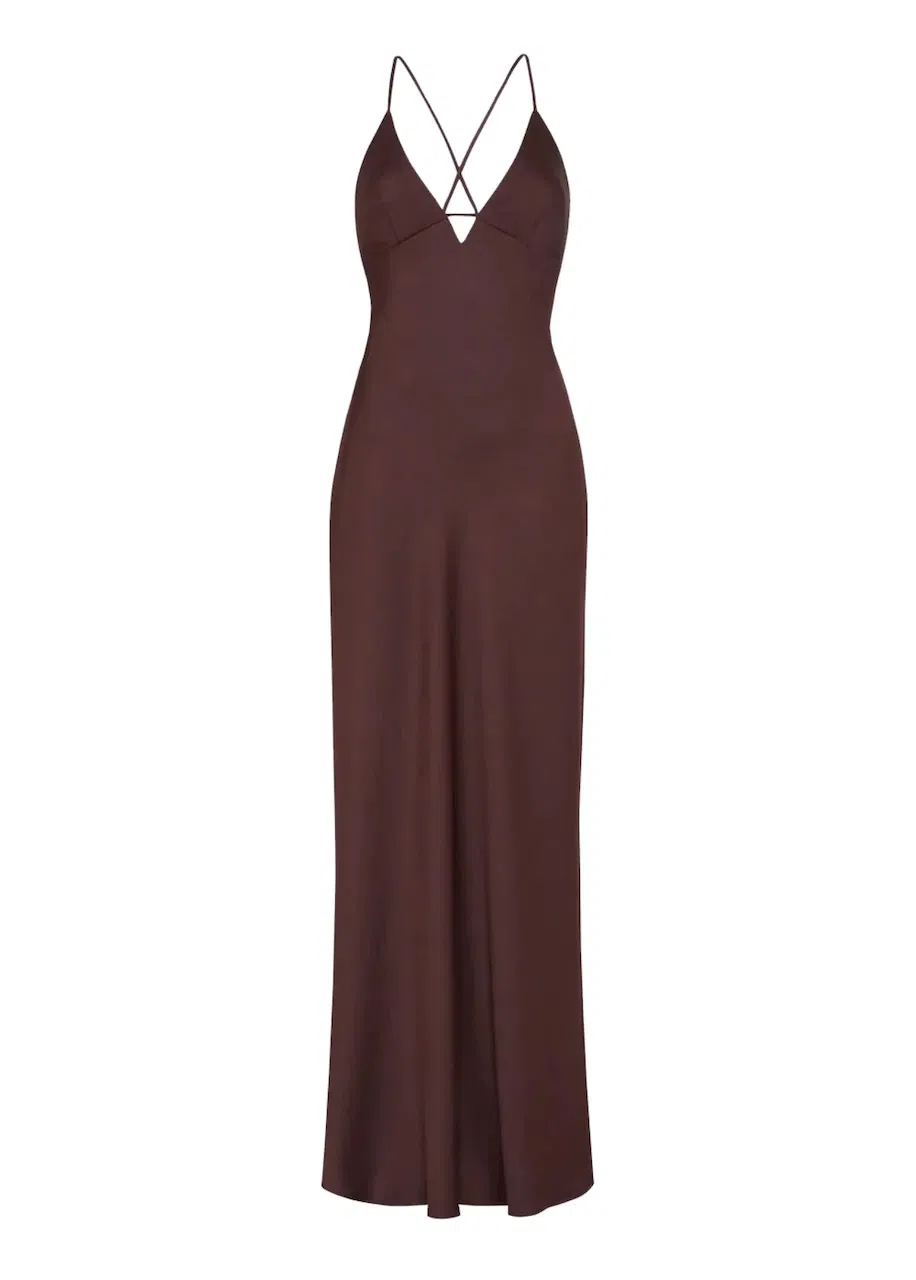 House of CB Charmaine Maxi Dress in Chocolate Brown Size XS / Au 6 | The  Volte