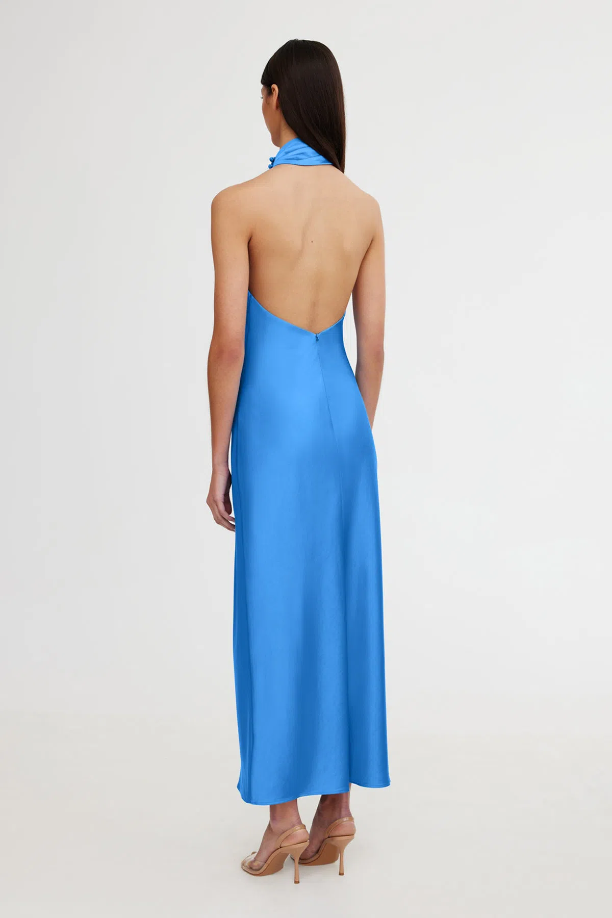 significant other darcy backless halter dress Cipriana Backless Halter Maxi Dress Sequin Blue main image 1