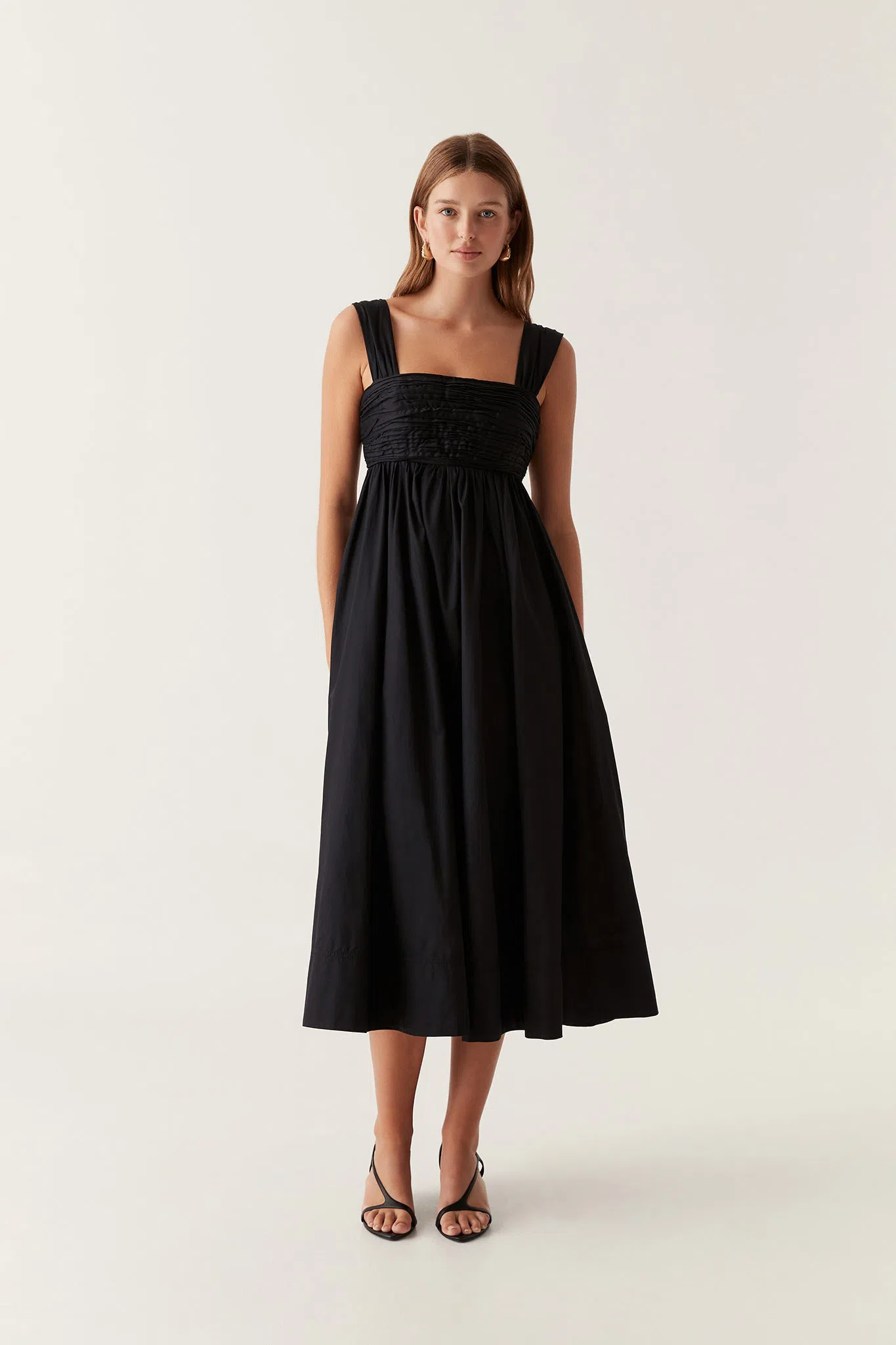 Aje Nova Tie Back Midi Dress Black Size 12 | The Volte
