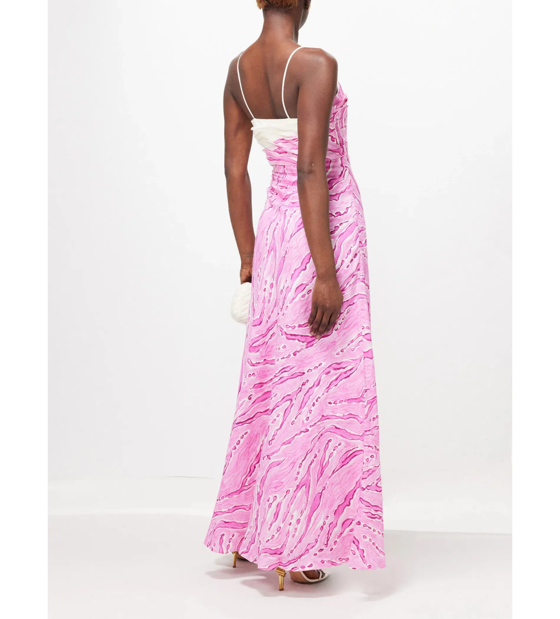 chinese dress ladies Clarice Draped Maxi Dress | Bon Bon Pink main image 1