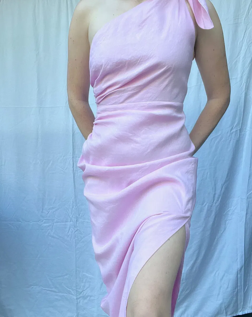 sheike pink one shoulder dress Sheike dress womens size