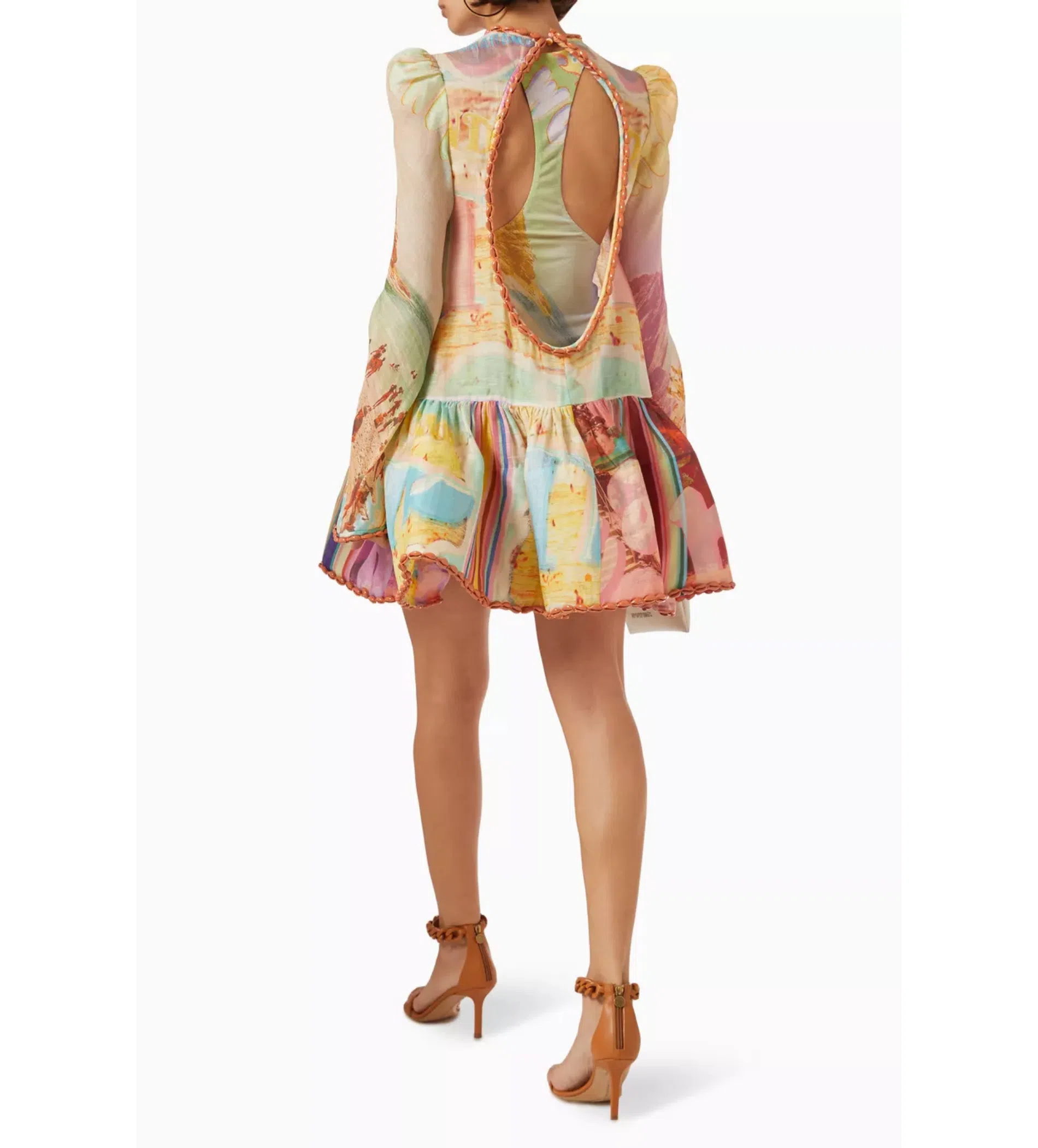 Zimmermann Tama Layered Mini Dress Multi/ Poster Print Size 0/ AU 8 | The  Volte