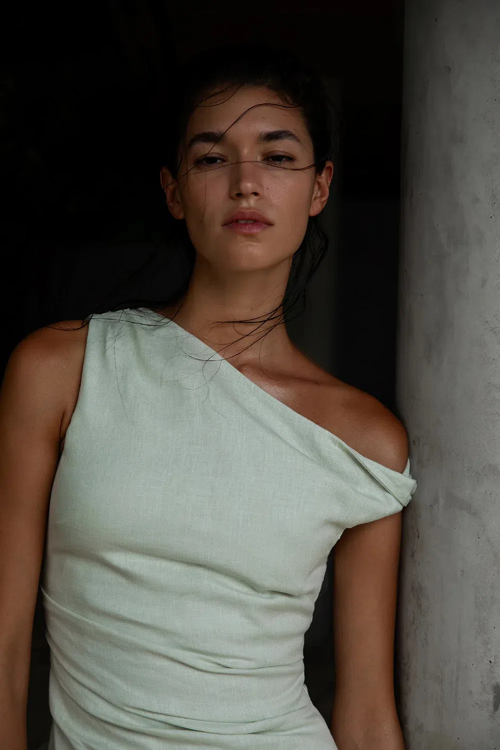 Sir The Label Iris Twist Mini Dress Light Sage Size 1 / AU 8 | The Volte Sir The Label Iris Twist Mini Dress Light Sage Size 1 / AU 8 | The Volte