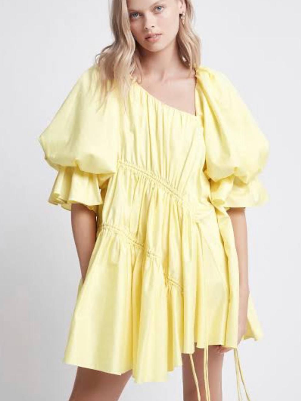 Aje Hushed Asymmetric Dress (sz 6)
