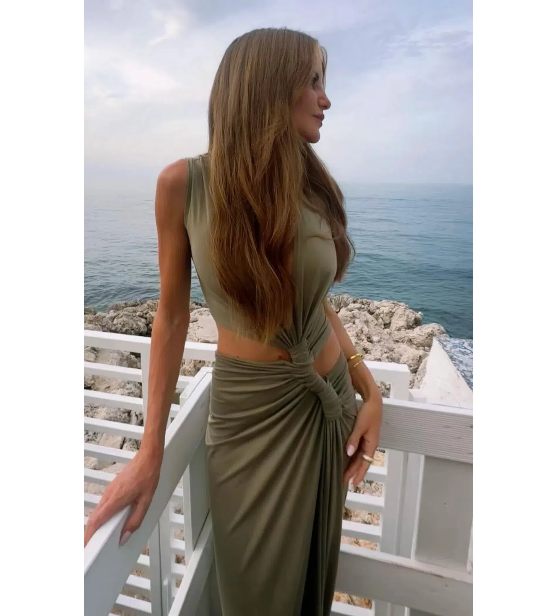 Sid Neigum Triple Loop Dress Pistachio Size 6 | The Volte