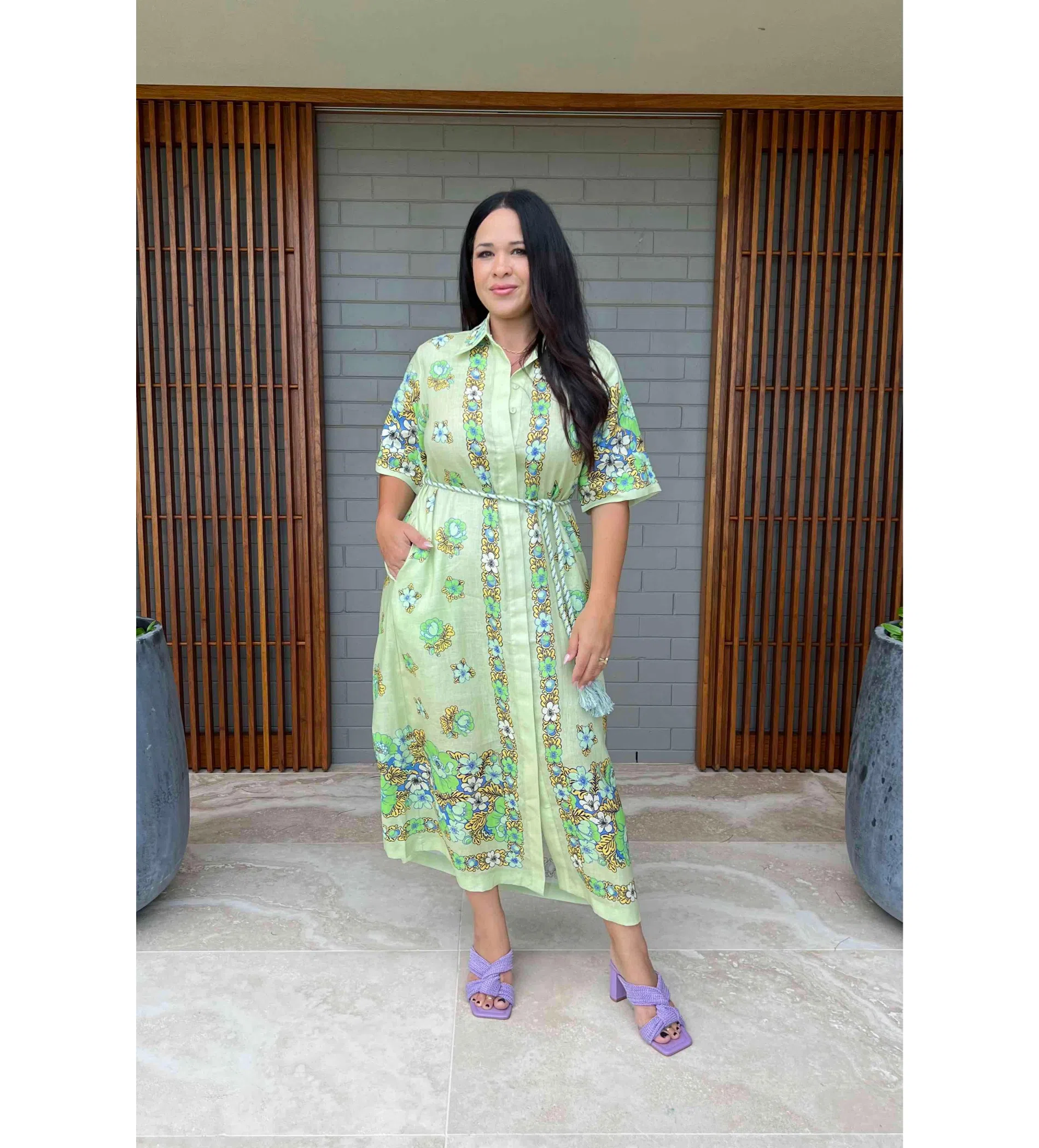 Alemais Velma Shirt Dress Green Size 14 | The Volte Alemais Velma Shirt Dress Green Size 14 | The Volte