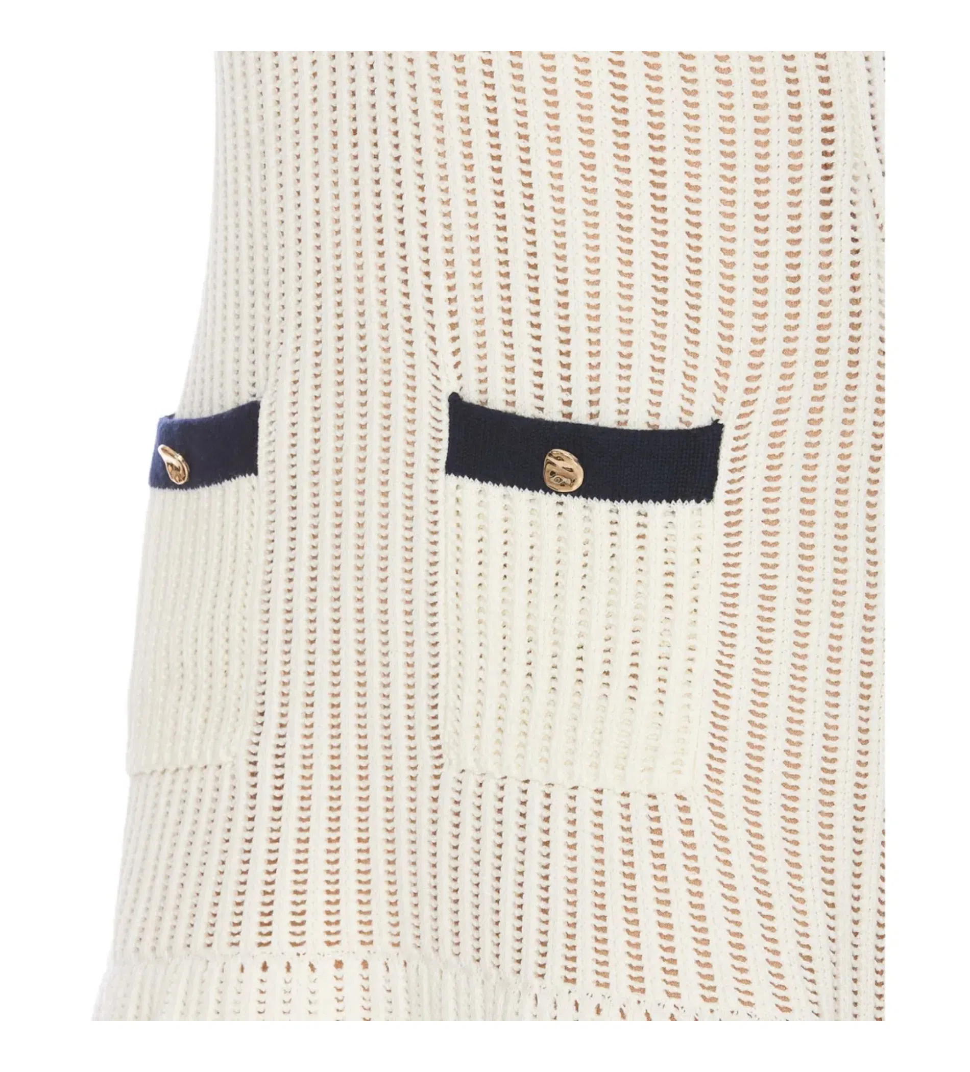 Self Portrait Cream Crochet Collared Mini Dress Size M/AU 8 | The Volte