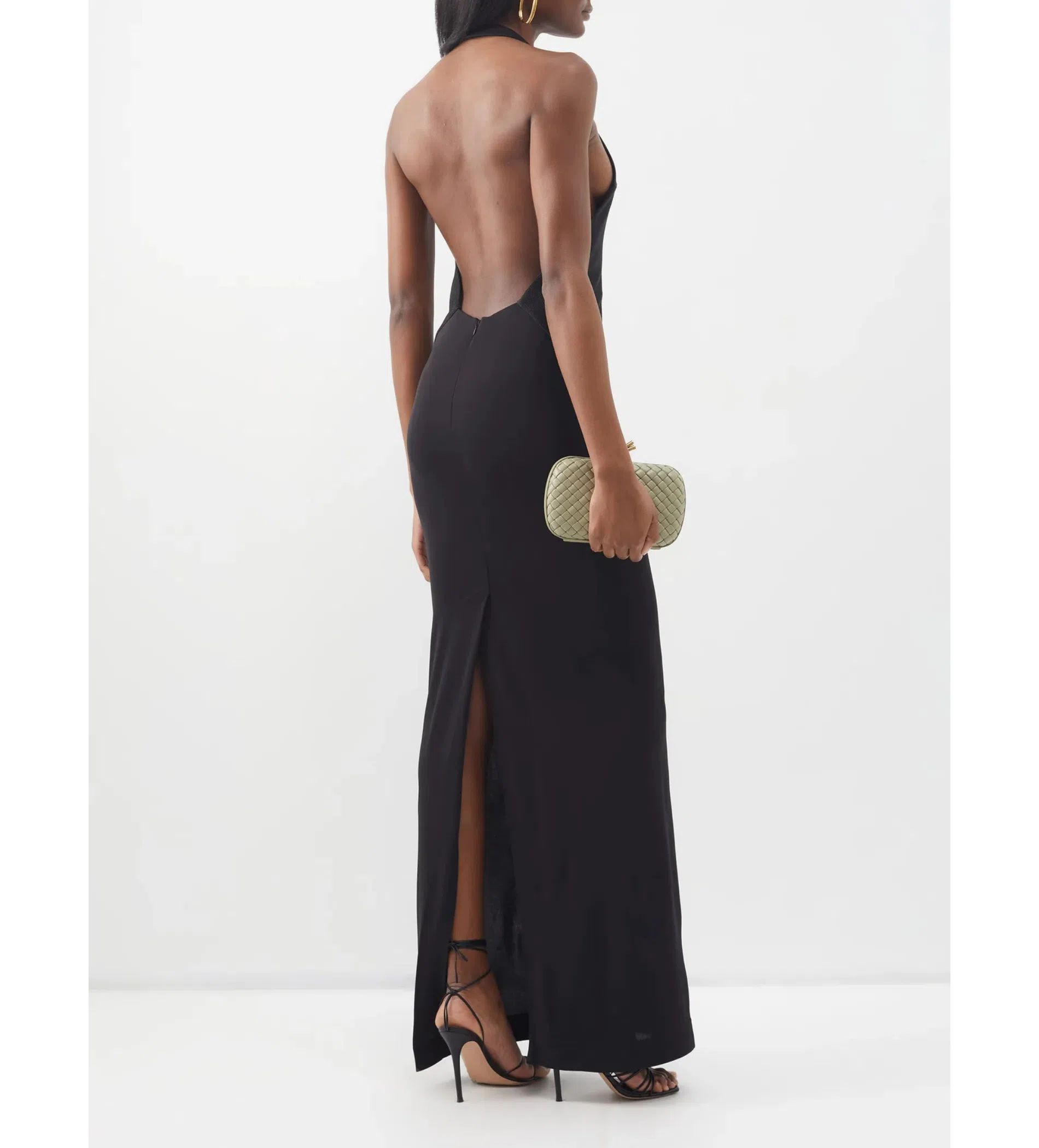 Christopher Esber Tailored Slope Halter Dress Black Size AU 6 | The Volte