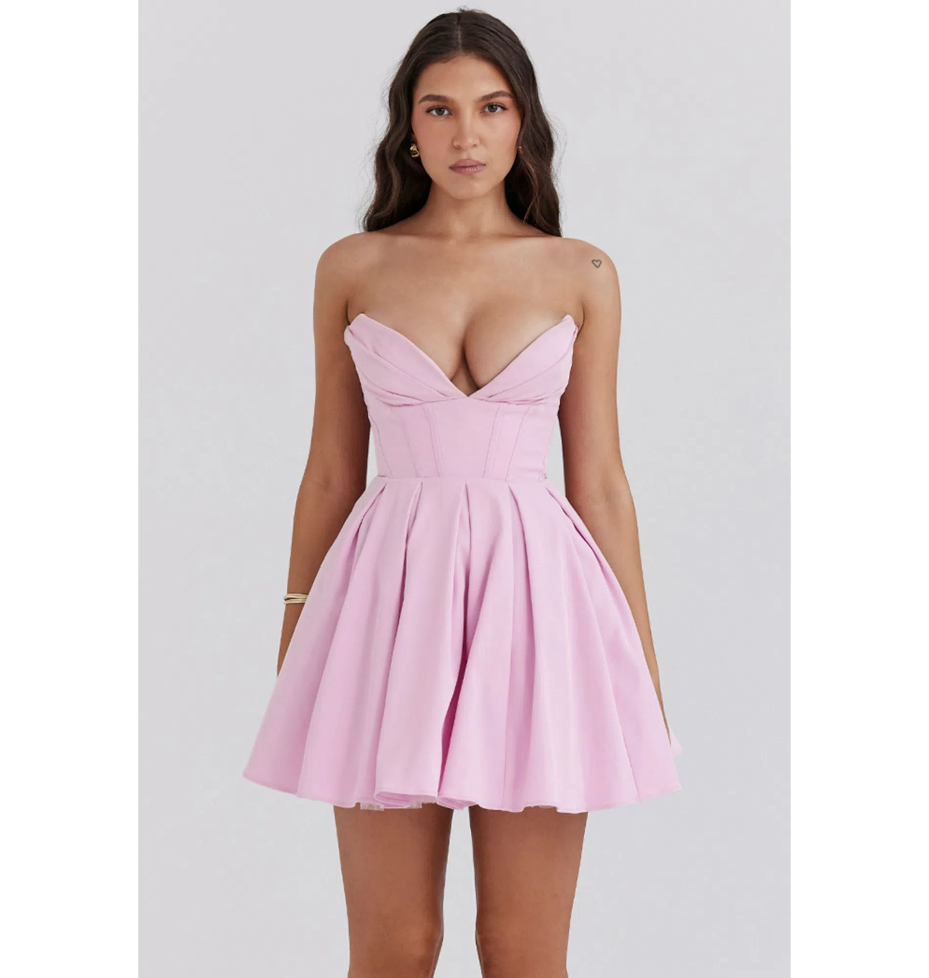 House of CB Mar Twill Strapless Mini Dress Cotton Candy Size AU 6 | The  Volte