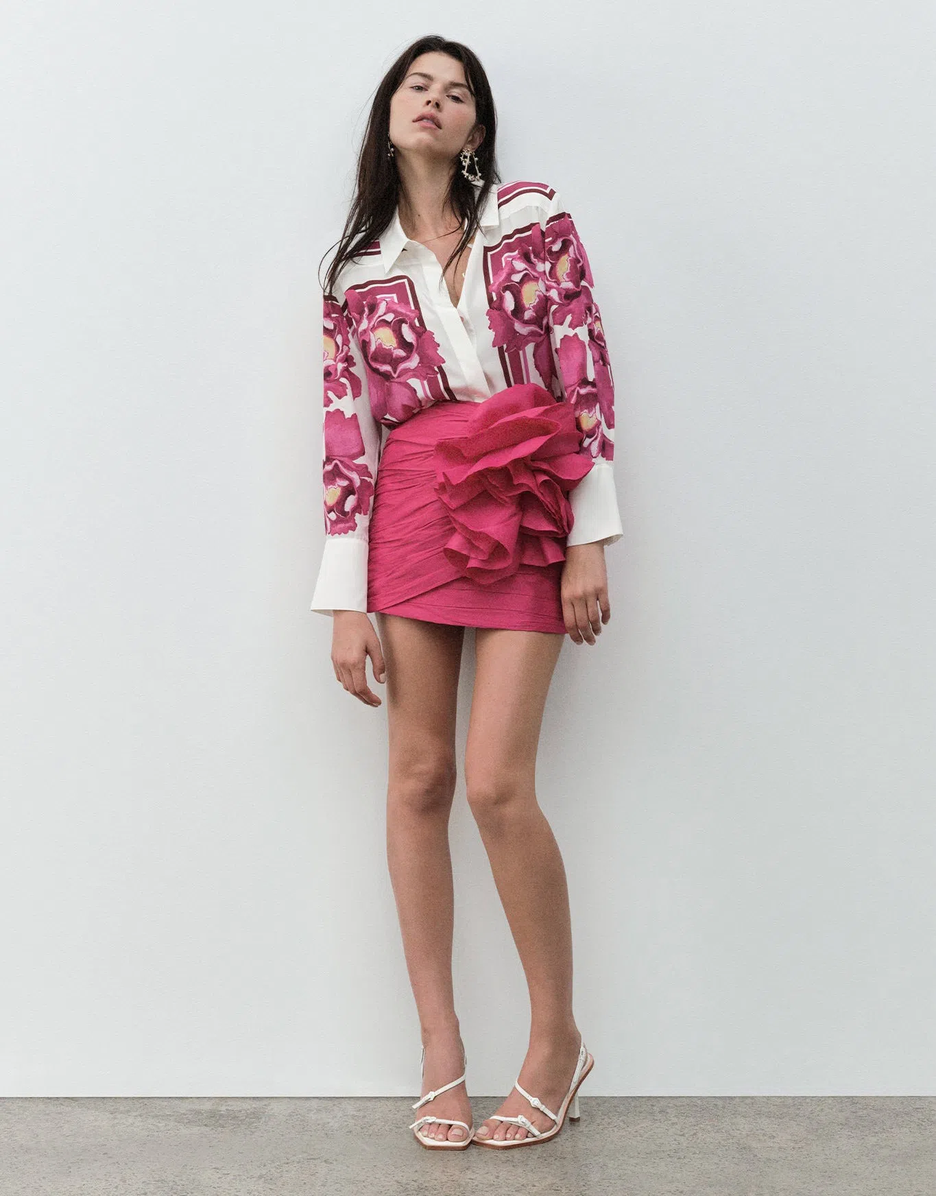Acler Barnard Skirt in Gradient Pink Size AU 10 | The Volte