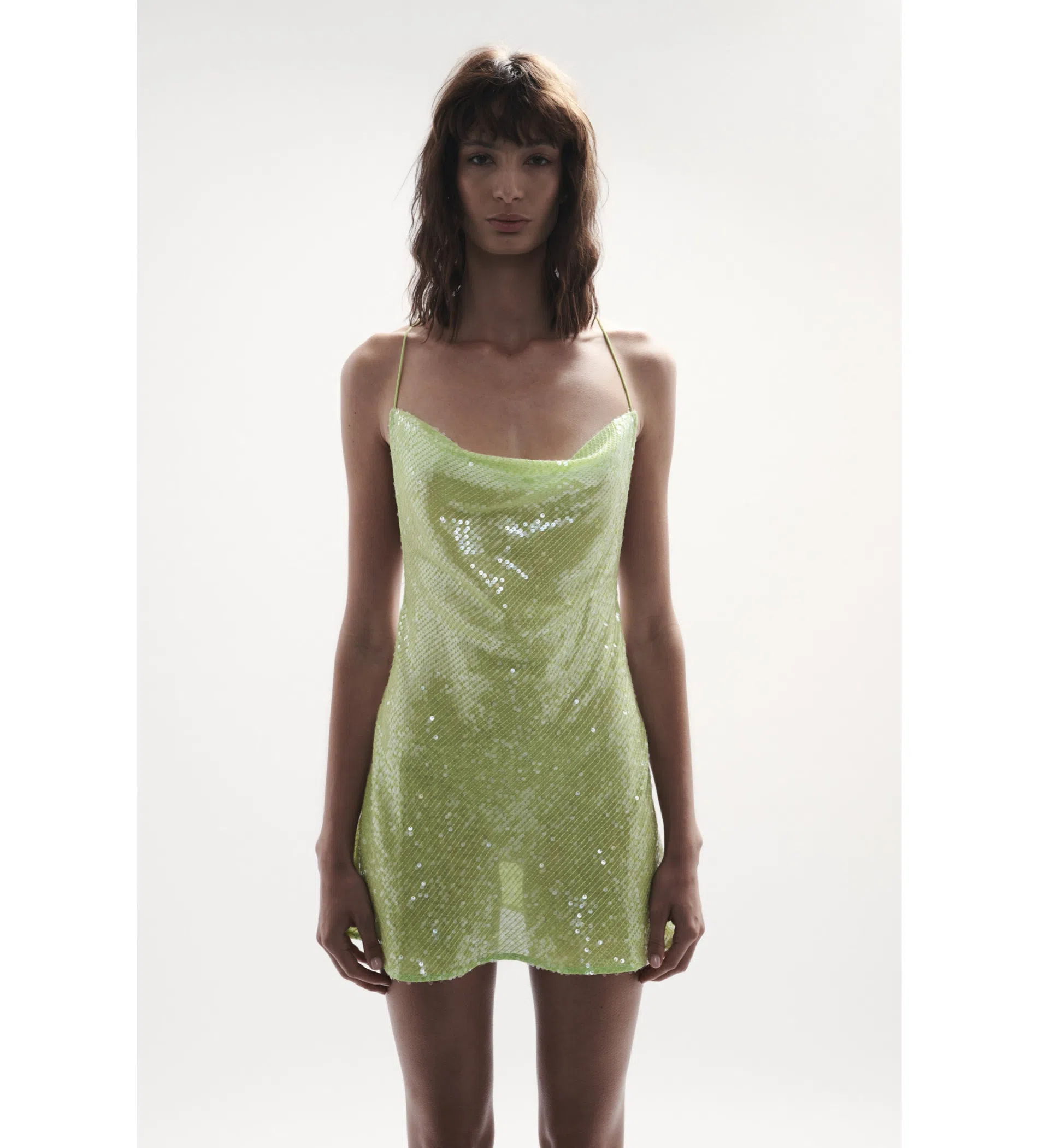 Sommer Swim Ibiza Chartreuse Mini Dress Sequin Size 8 | The Volte Sommer Swim Ibiza Chartreuse Mini Dress Sequin Size 8 | The Volte
