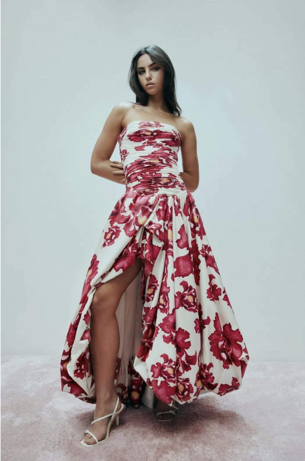 chinese dress ladies Aje 'Behold' Maxi in Boldly Blooming – HONEY HIRE BOUTIQUE main image 0