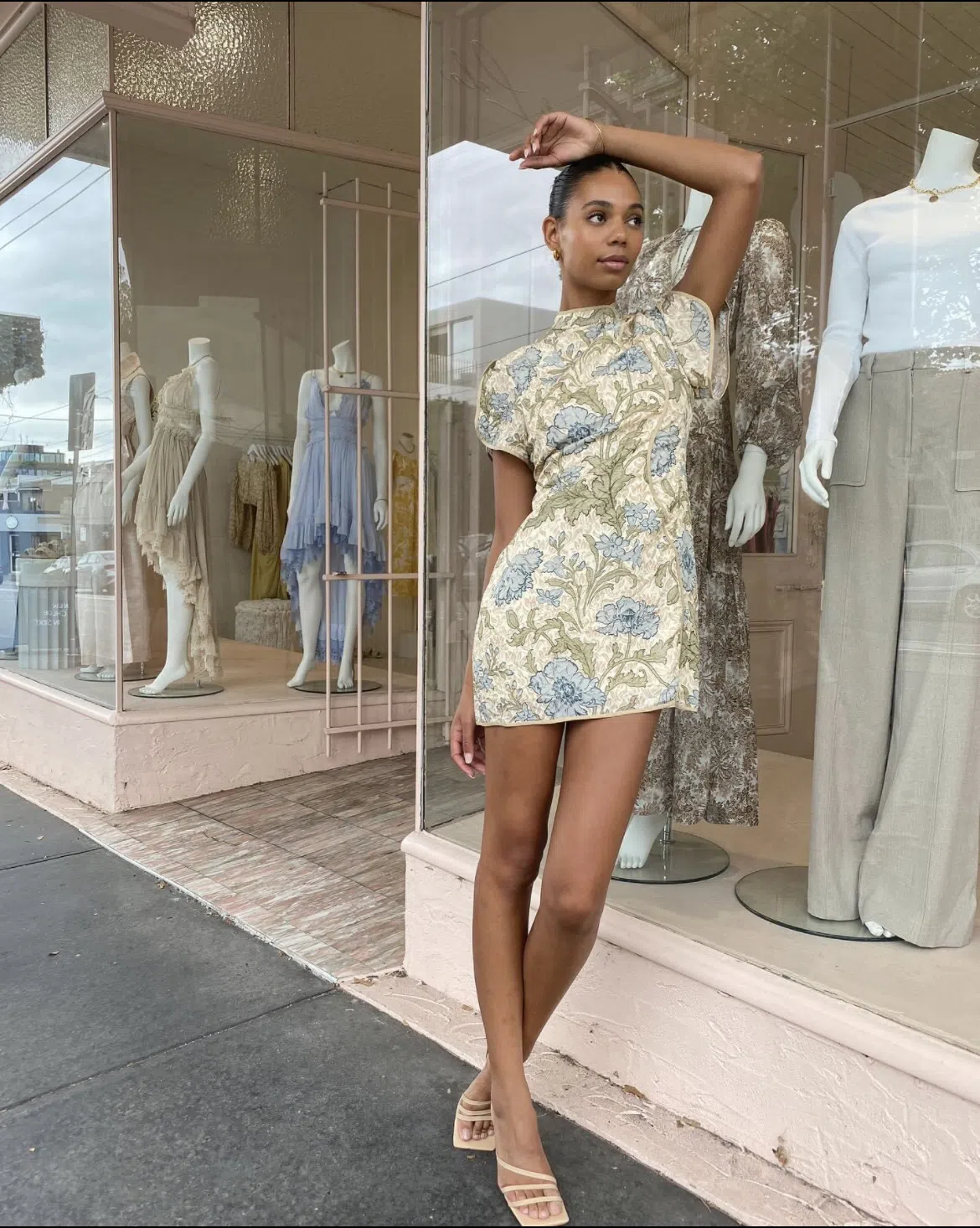 Sir the Label Maev Mini Dress Florence Floral Print Size The Volte