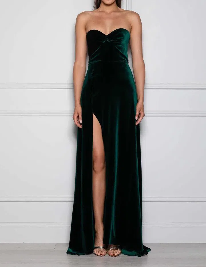 Elle Zeitoune Magnolia Gown Emerald Green Size 16 | The Volte