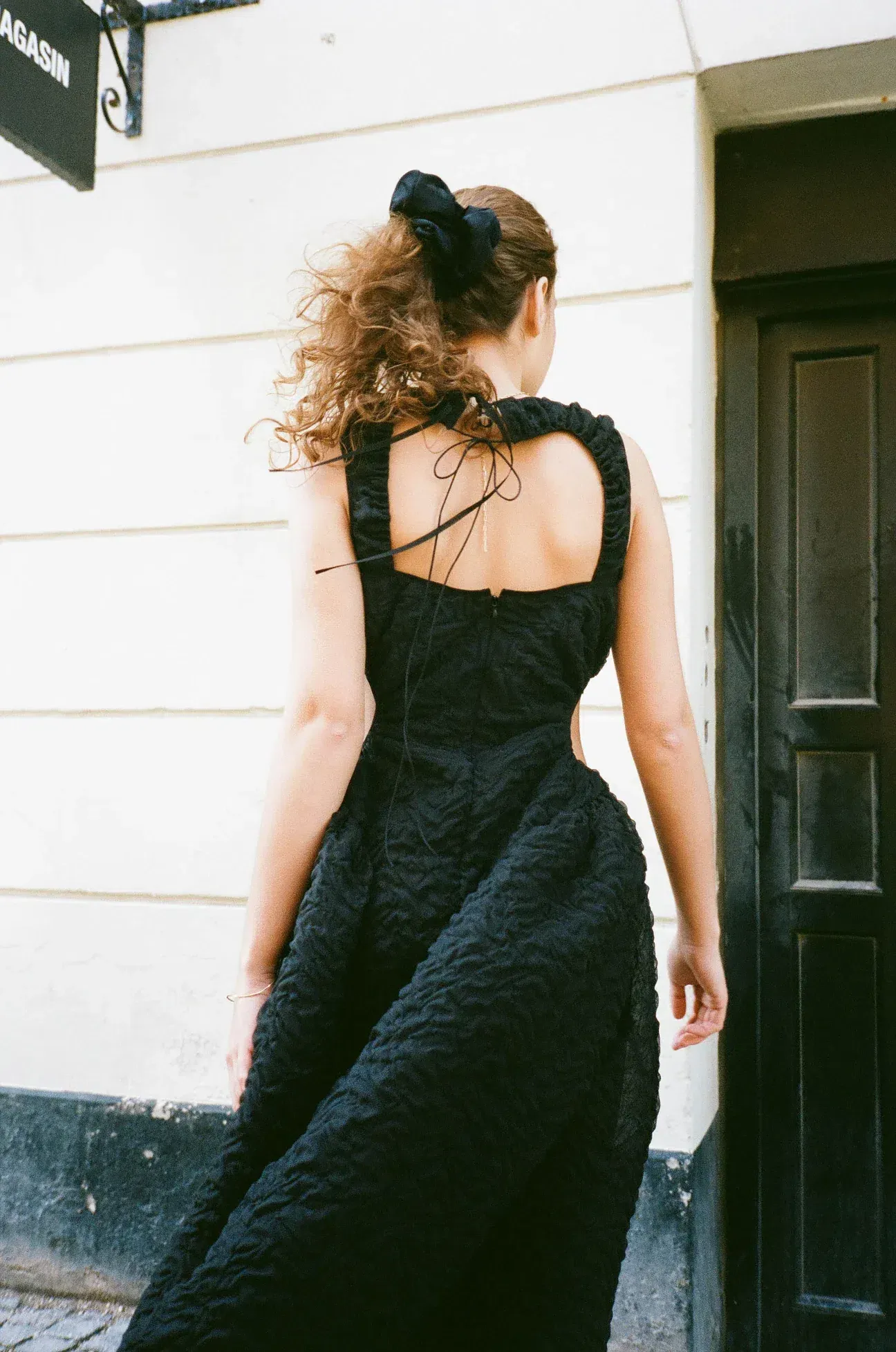 Cecilie Bahnsen Samara Midi Dress Black Size 8 | The Volte