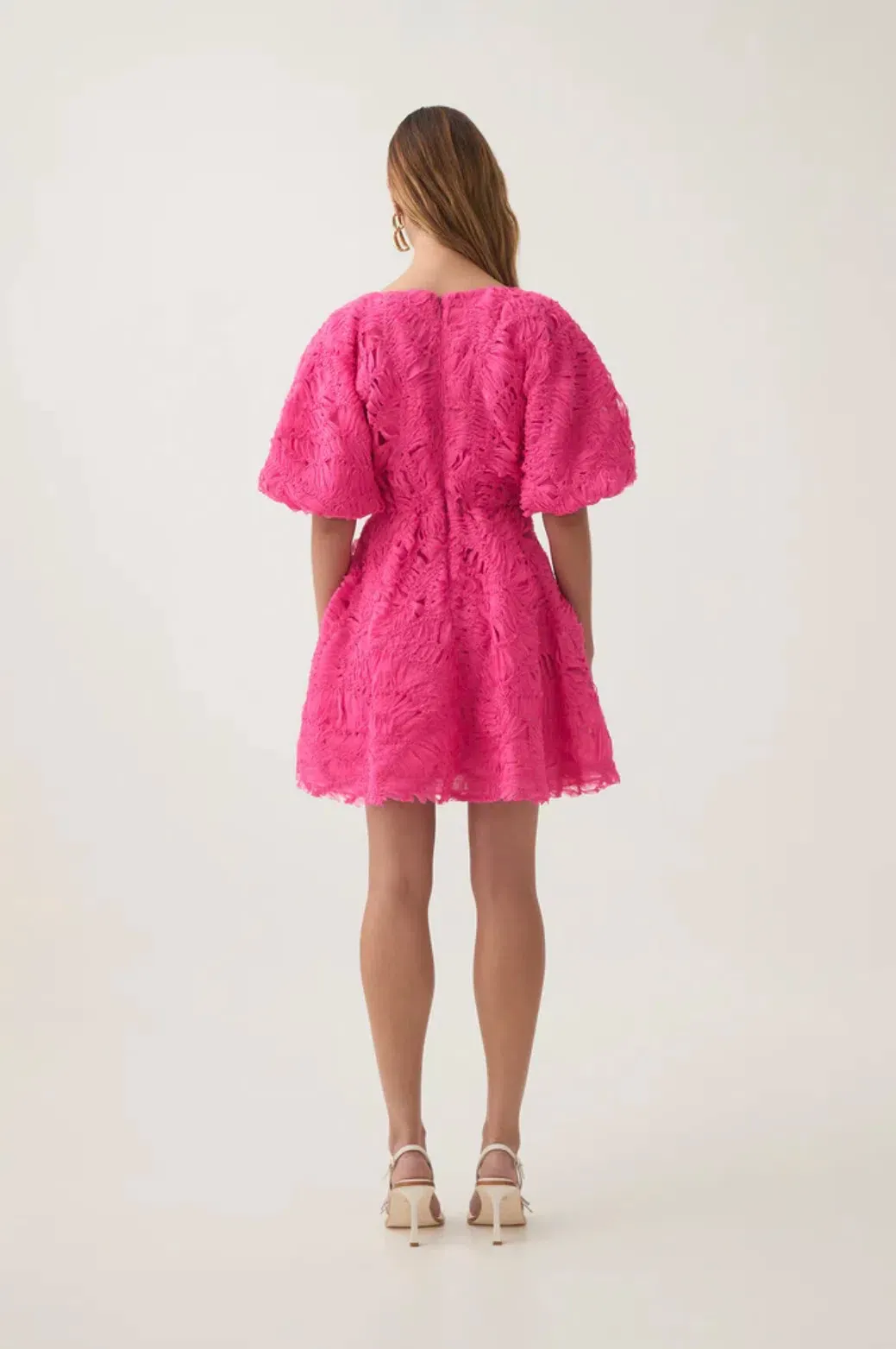 aje florential mini swing dress Aje Florential Mini Short Sleeve Swing Dress