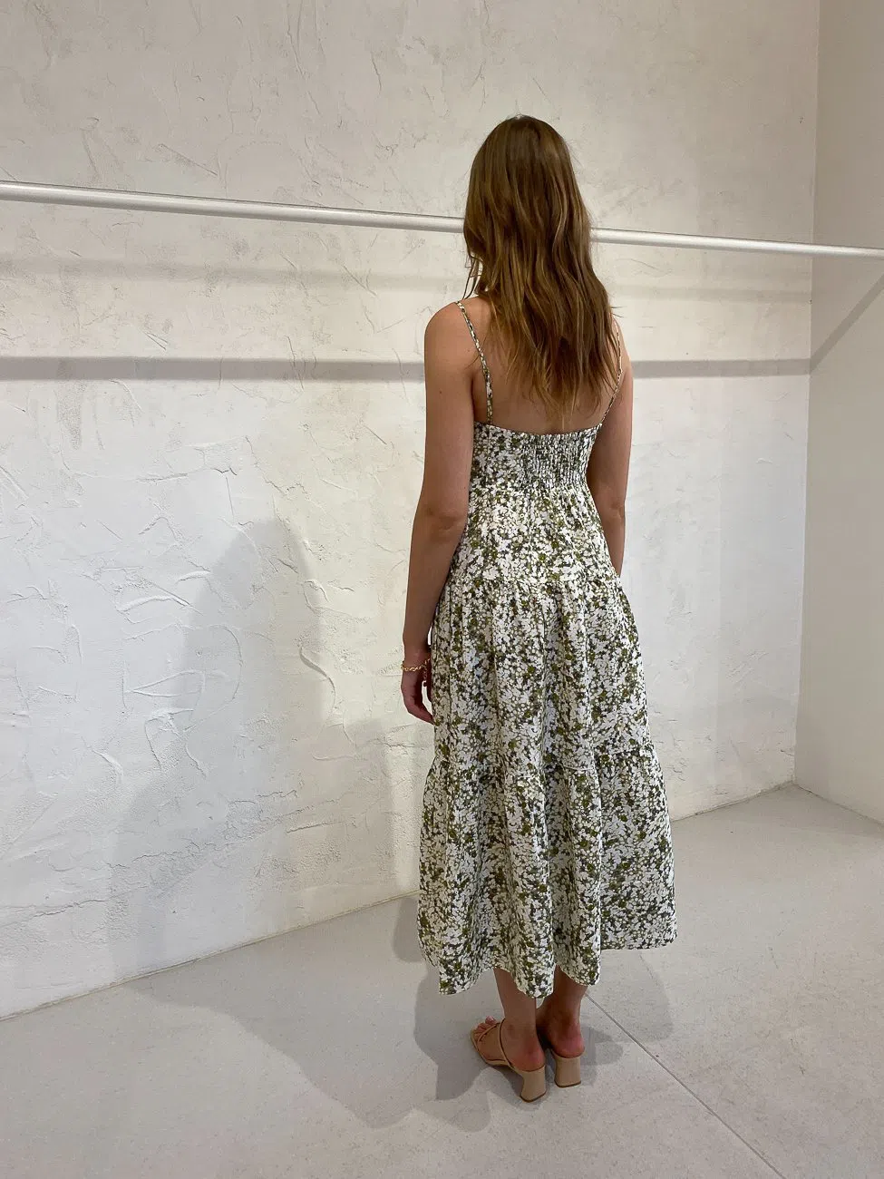 SHONA JOY SUZETTE TIERED MIDI LINEN DRESS | The Volte SHONA JOY SUZETTE TIERED MIDI LINEN DRESS | The Volte