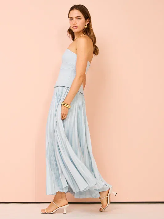 Acler Avonlea Midi Dress In Celeste Blue Size 6 | The Volte