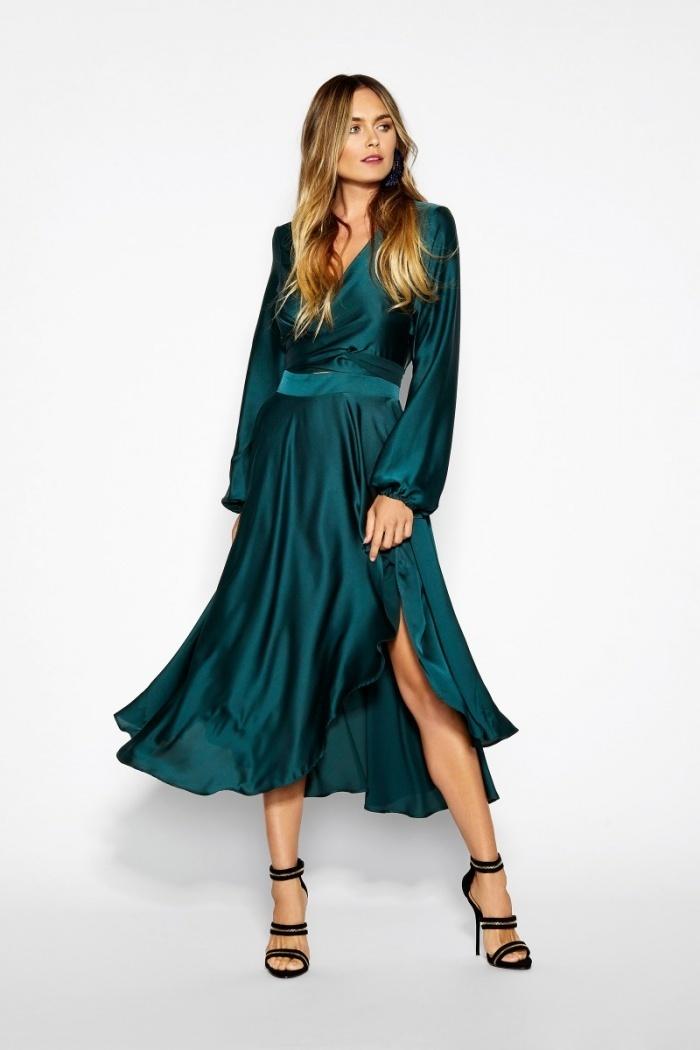 sheike emerald green dress