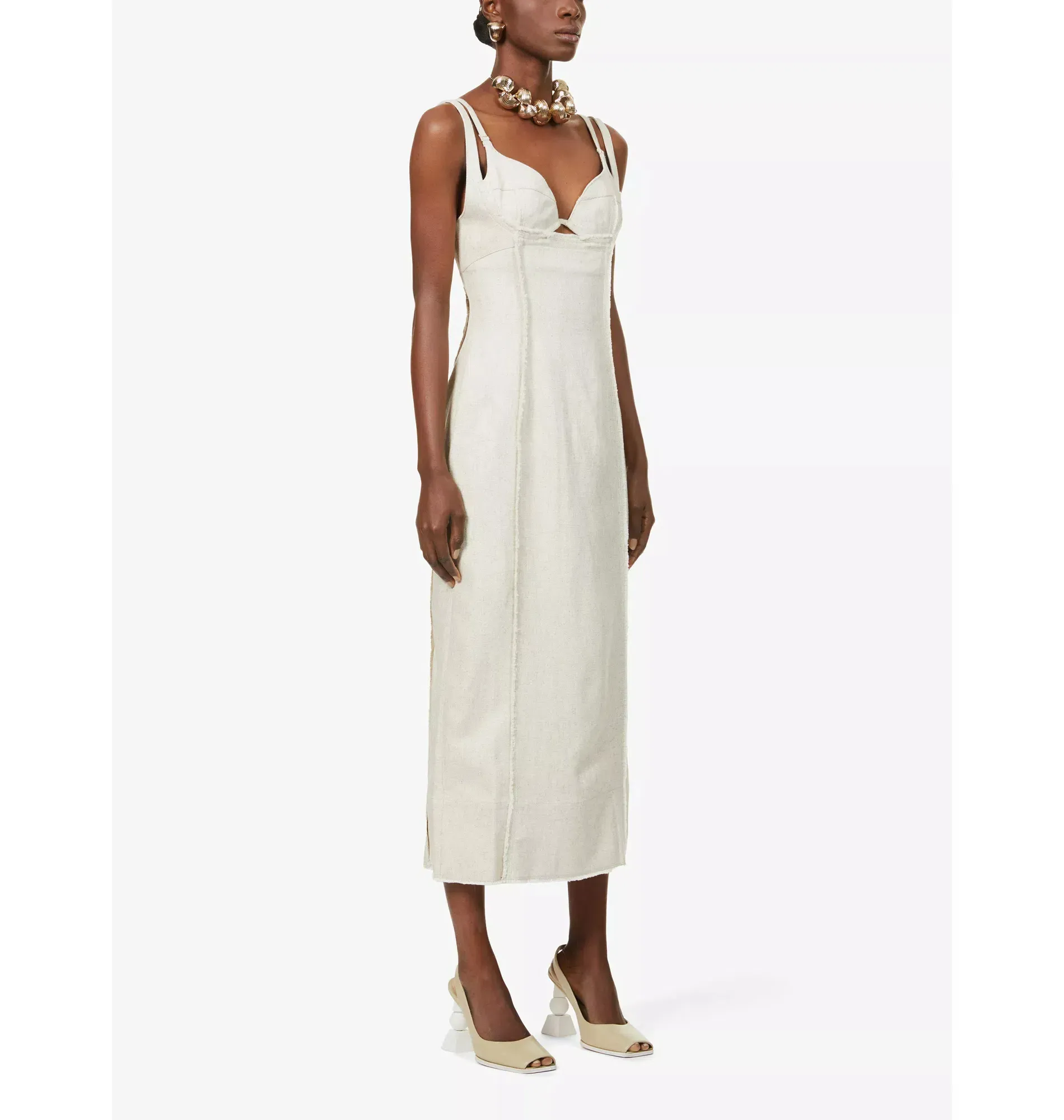 jacquemus la robe valerie corset midi dress Jacquemus La Robe Valerie Dress Rent a Dress