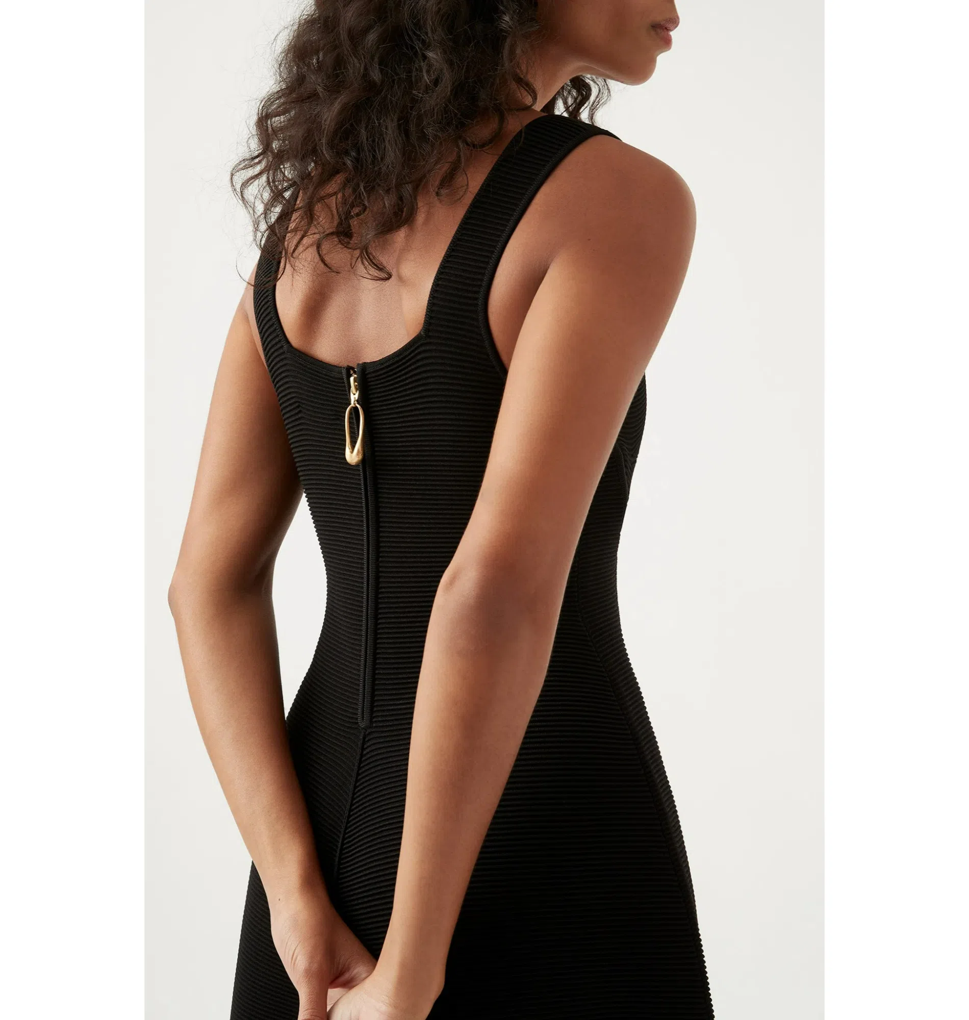Aje Sylvette Knit Midi Dress Black Size AU 6 | The Volte Aje Sylvette Knit Midi Dress Black Size AU 6 | The Volte