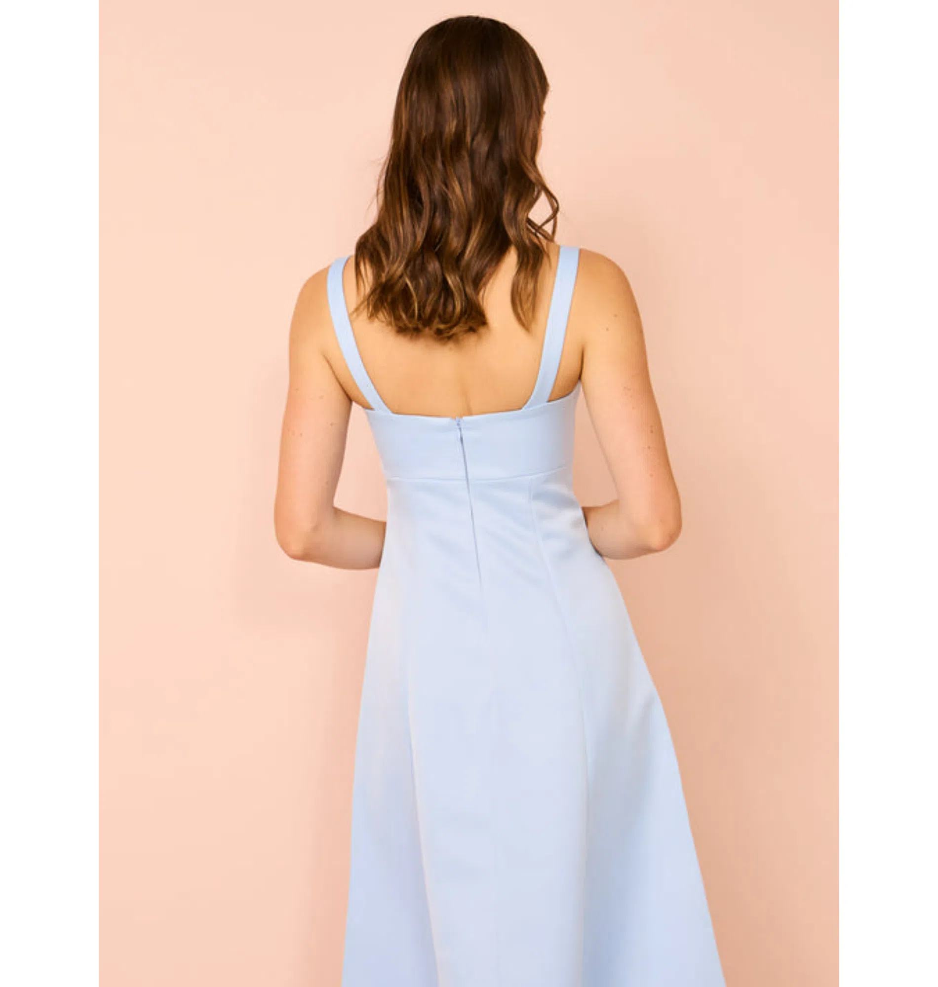 Leo Lin Odette Midi Dress In Sky Blue Size AU 12 | The Volte