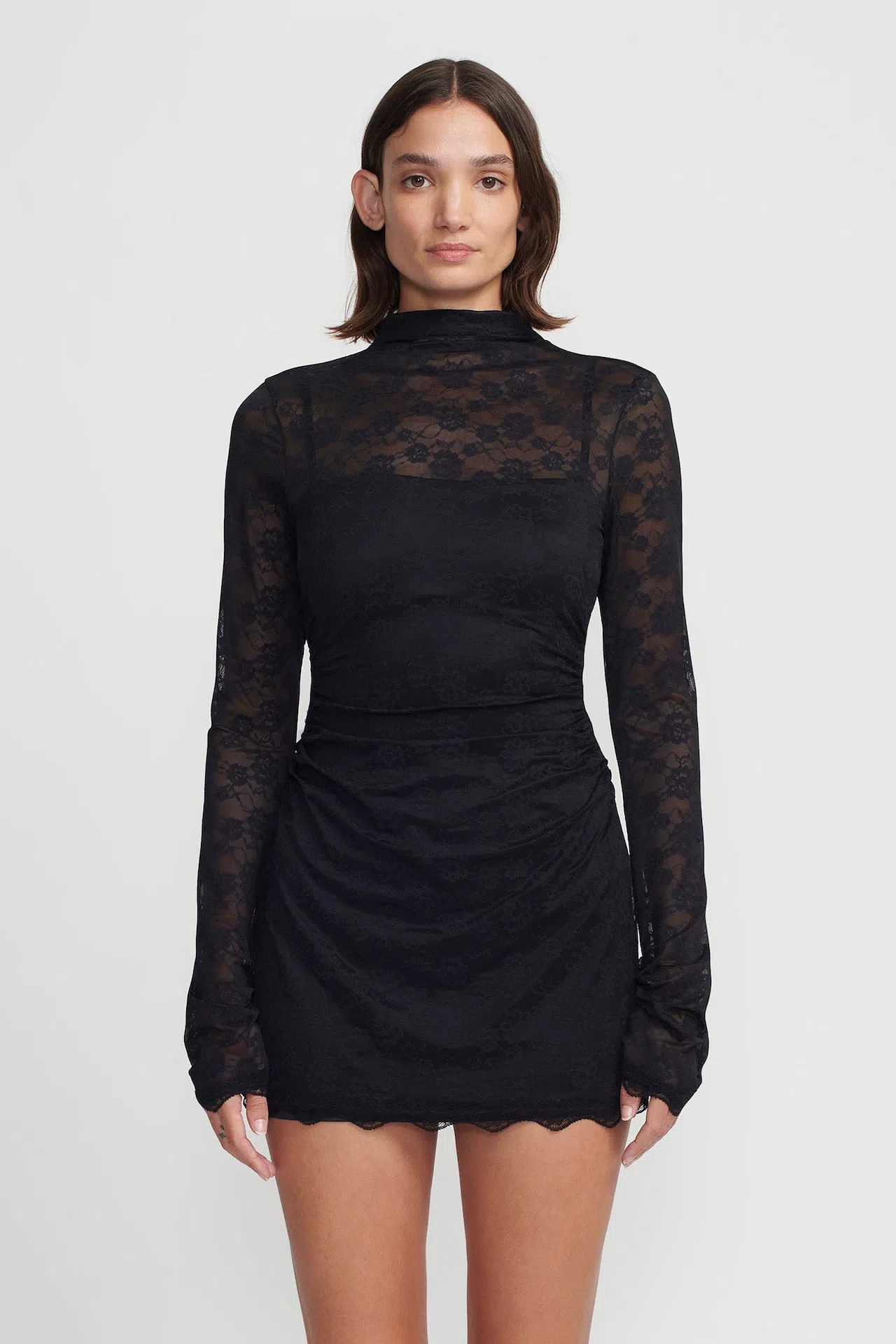 Hansen & Gretel Marco Lace Mini Dress Black Size M / AU 10 | The Volte Hansen & Gretel Marco Lace Mini Dress Black Size M / AU 10 | The Volte