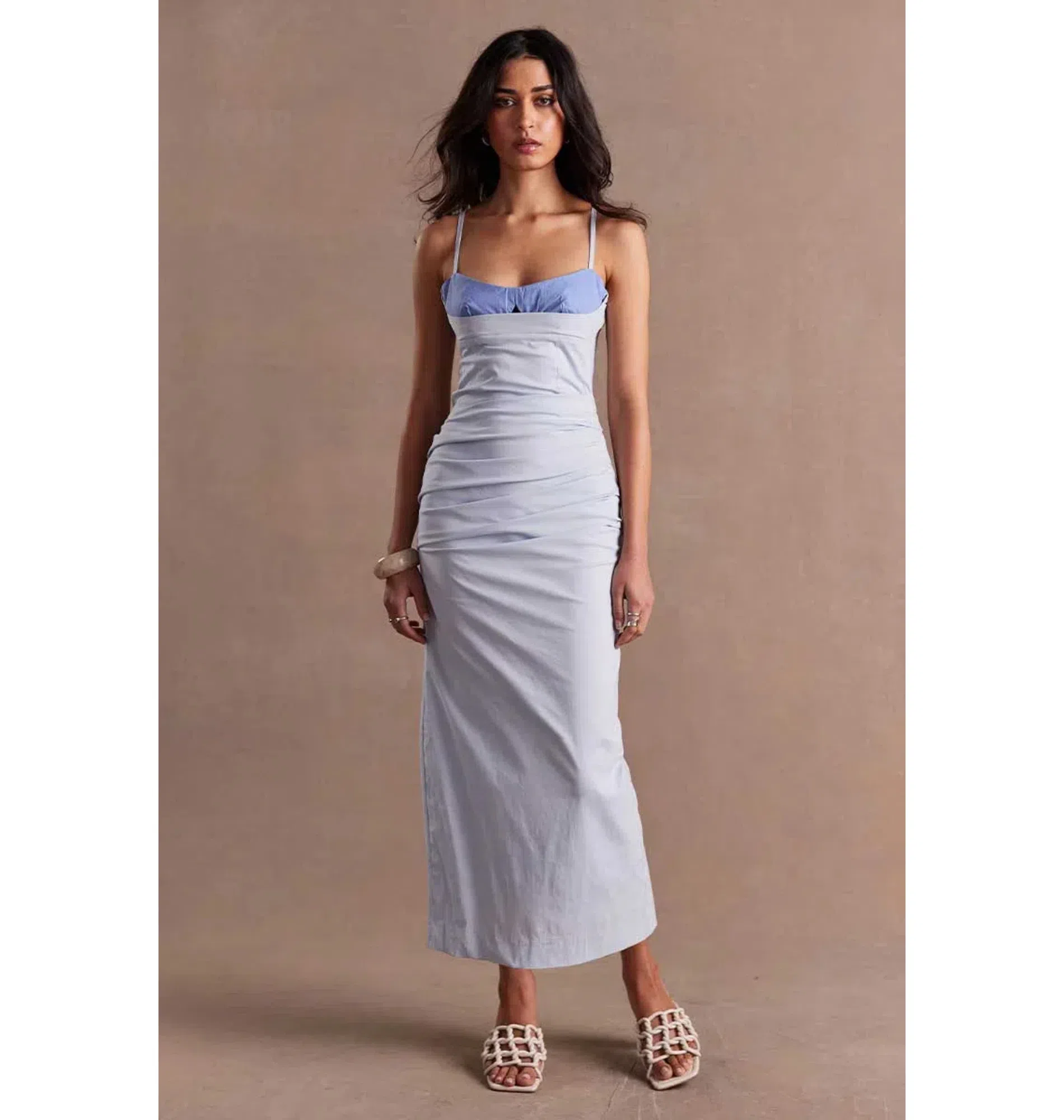 Sovere Beguile Midi Dress Moody Blue Size Small / AU 8 | The Volte