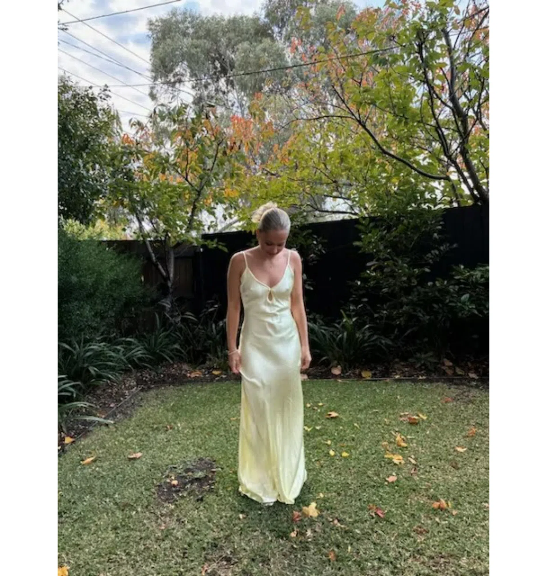floral light blue maxi dress Multi Colored Metallic Iris Floral Organza Gown