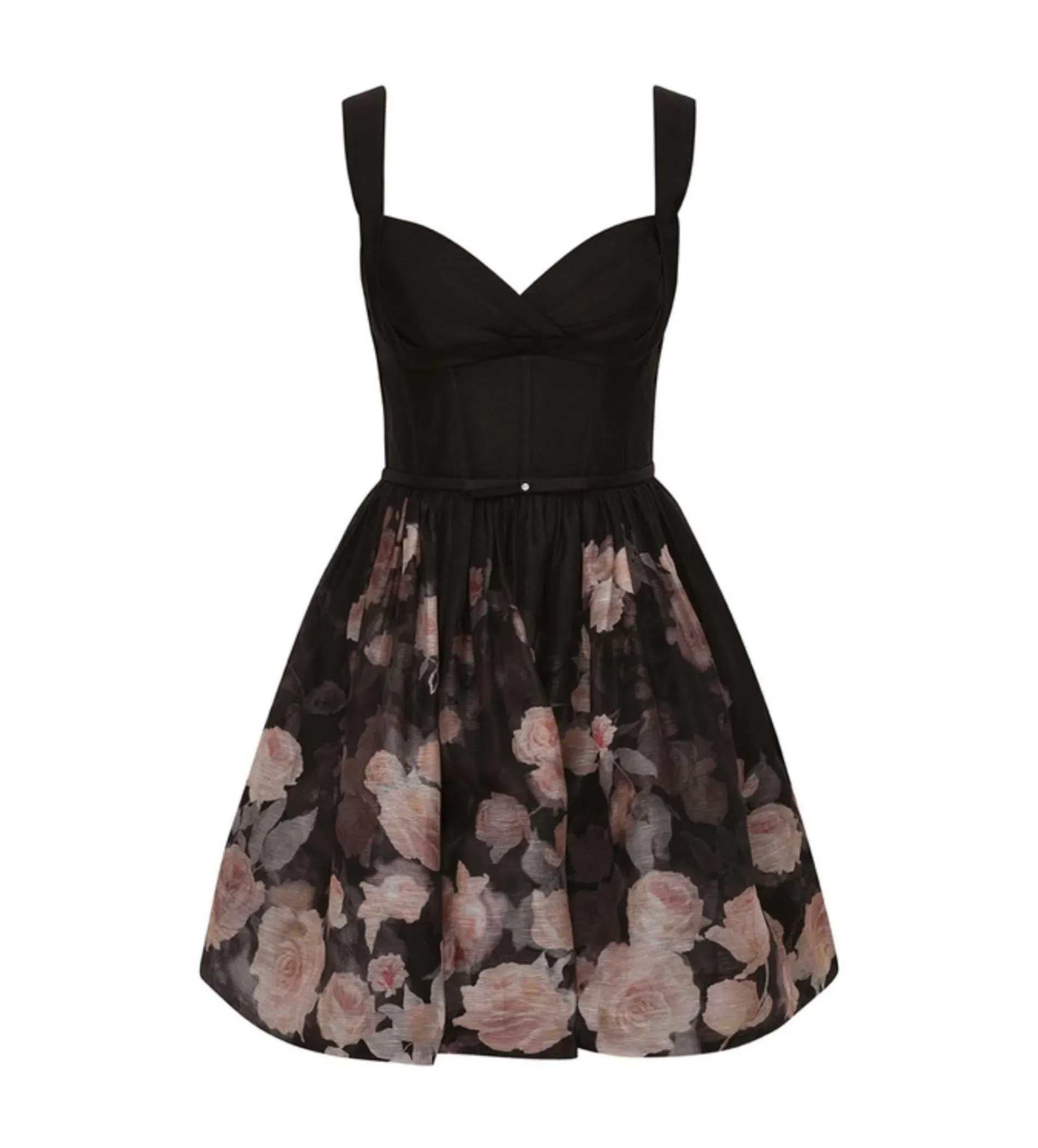 knee length dresses for ladies Zimmermann Crush Buttoned Midi Dress Ciara Floral