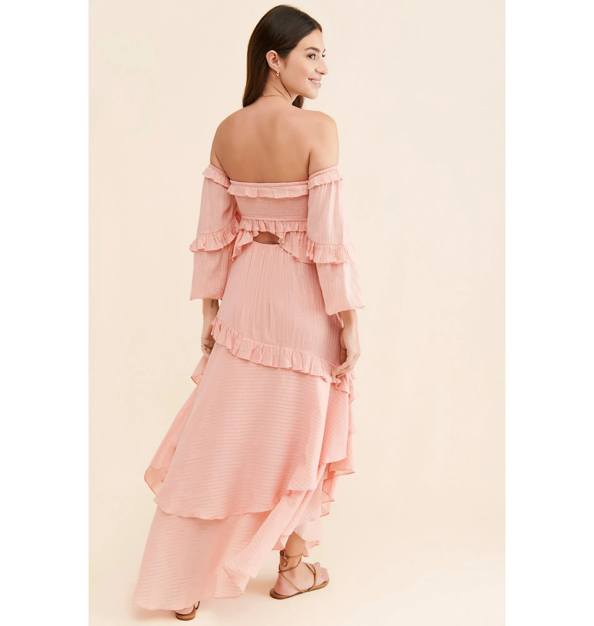Spell & The Gypsy Clementine Mermaid Maxi Dress Pink Size AU 10 | The Volte