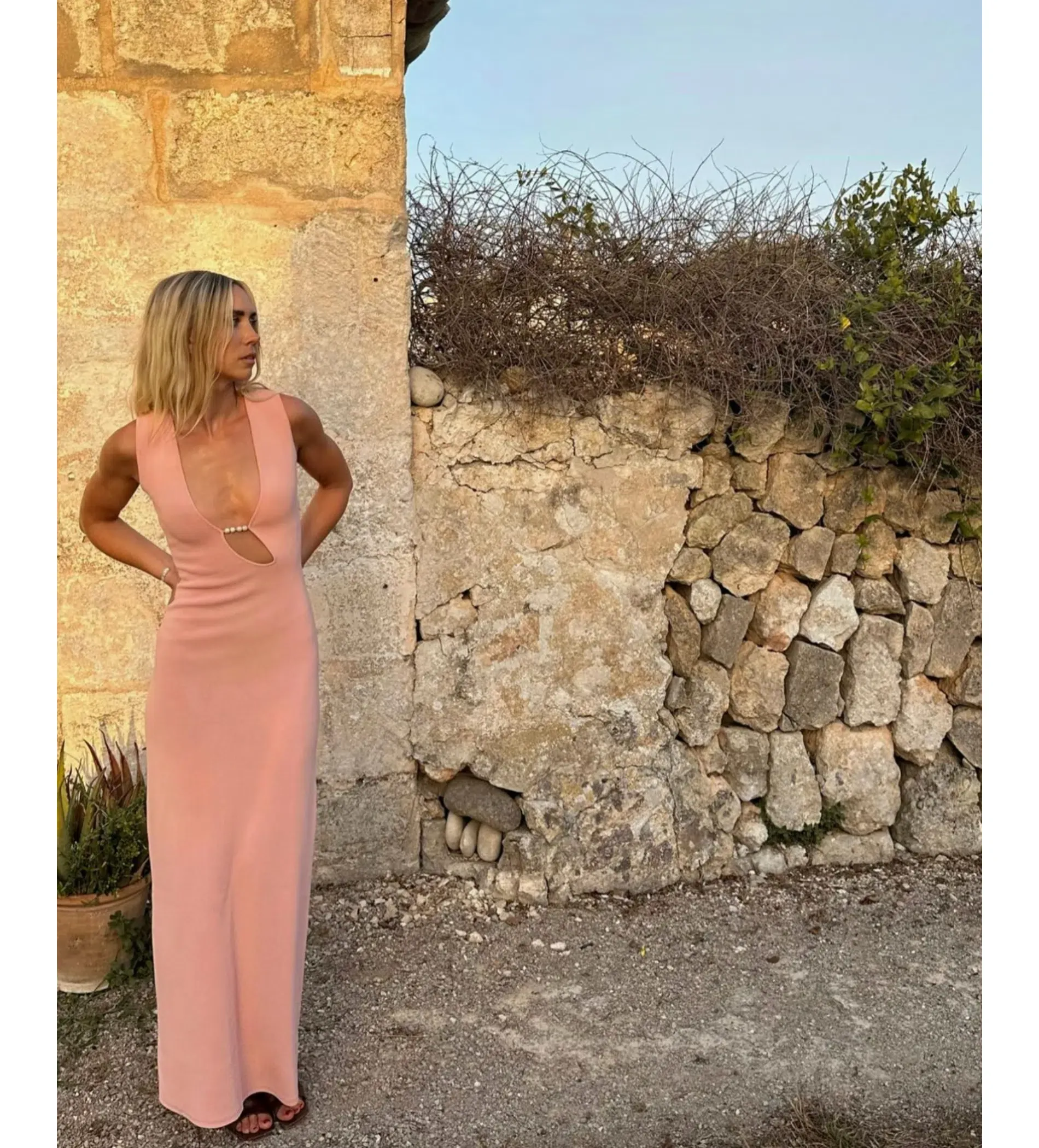 sir kinetic beaded dress Sir the Label Kinetic Beaded Maxi Dress Pink Size 0 / AU 6