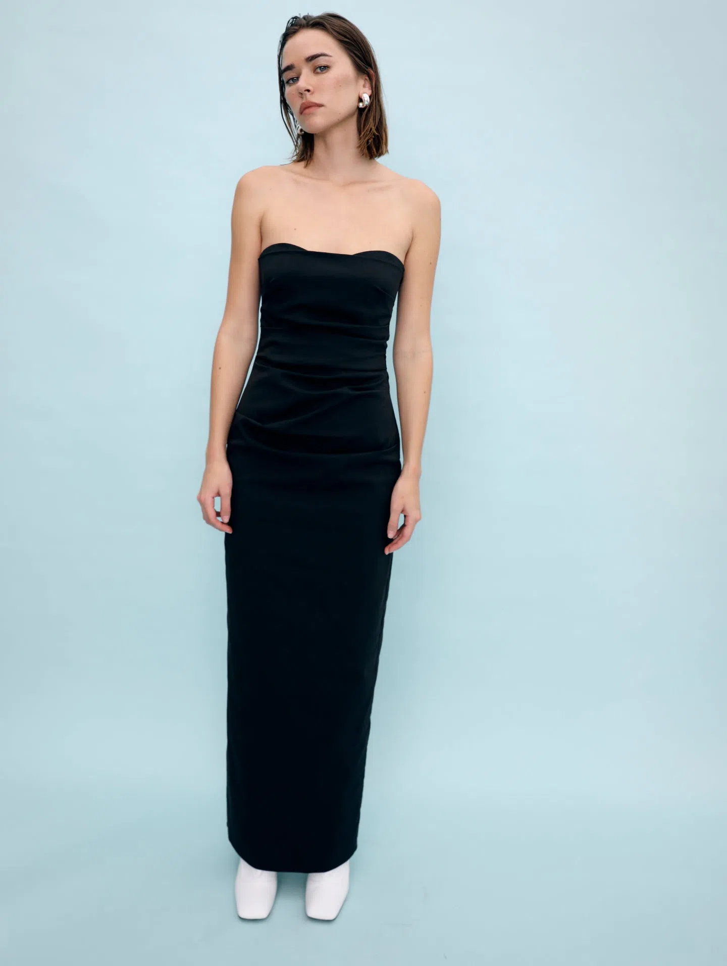 Sir The Label Alba Strapless Maxi Dress Gown in Black Size 0 / AU 6 / XS |  The Volte