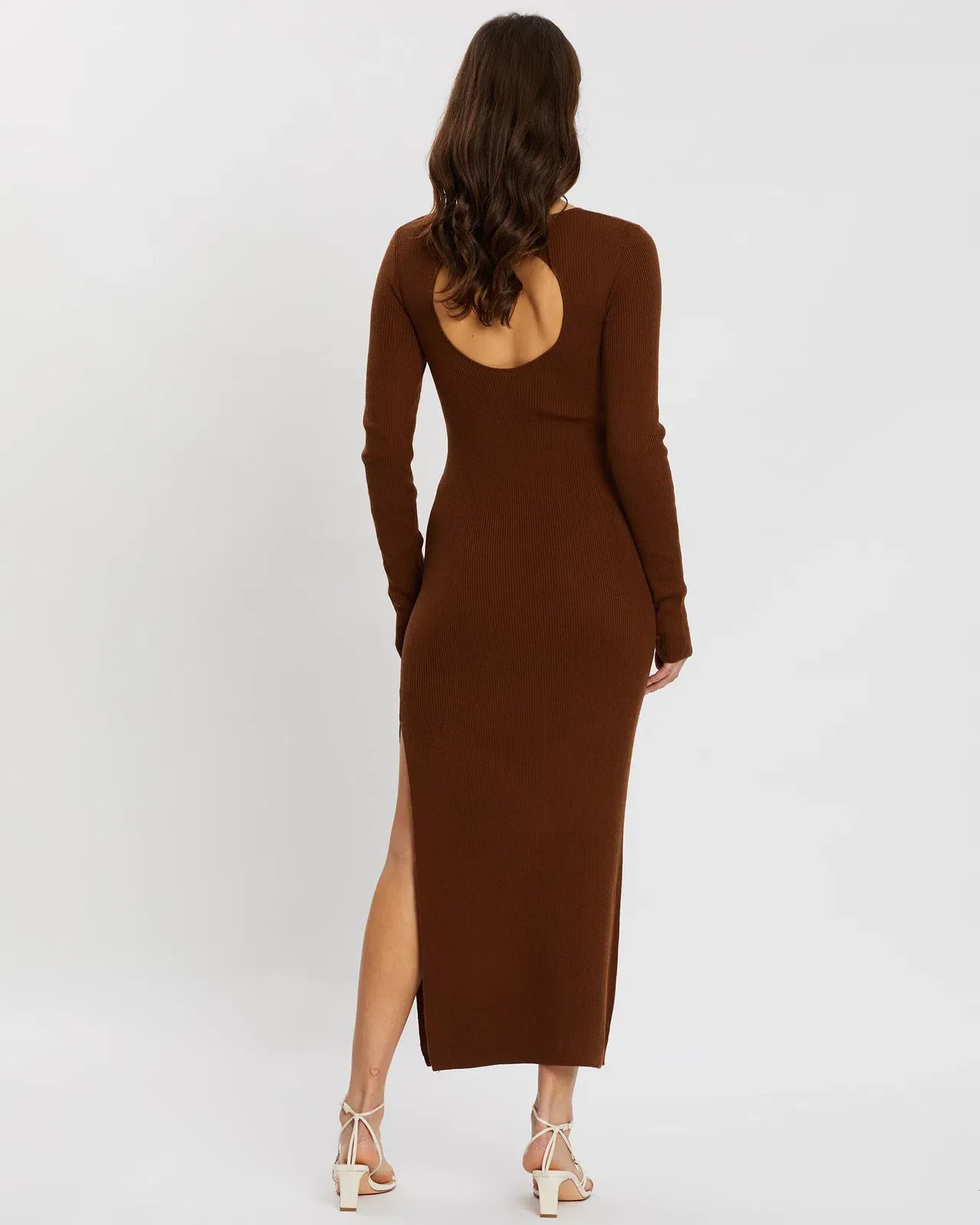 bec and bridge brown knit dress & Freya Long Sleeve Midi Copper Size 6 Sleeve Type:Sleeveless