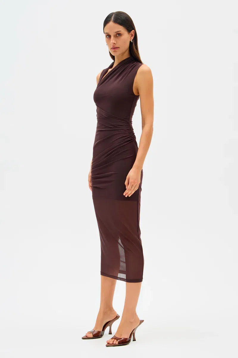 knee length dresses for ladies TILLIE MIDI DRESS BY MISHA LILAC  My Secret Wardrobe