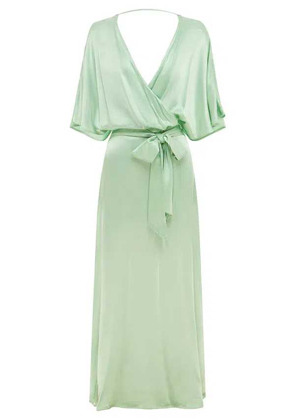 green white striped shirt dress Vera Maxi Dress 8 / Coastal Blue main image 0